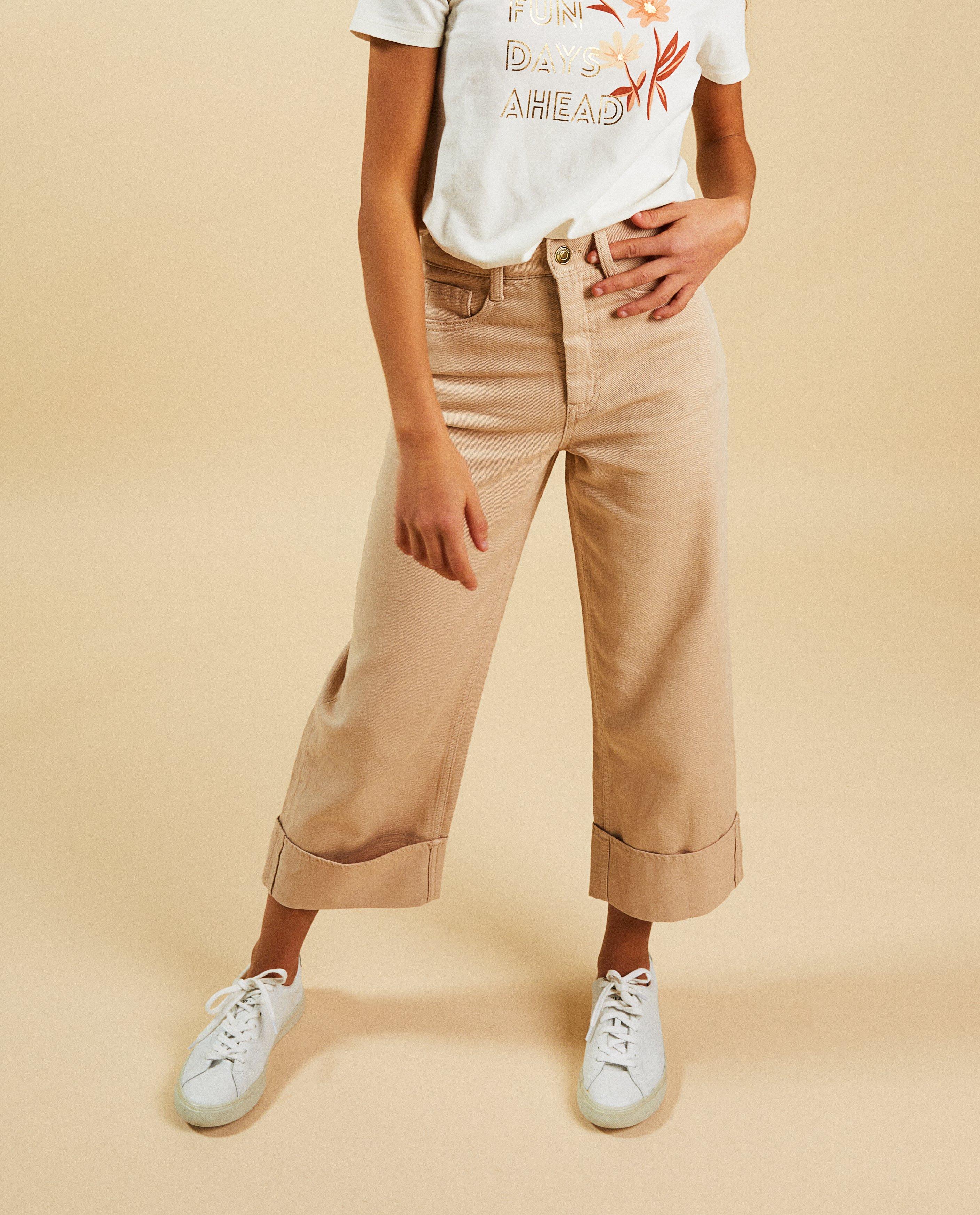 Jeans - Pantalon beige, straight fit