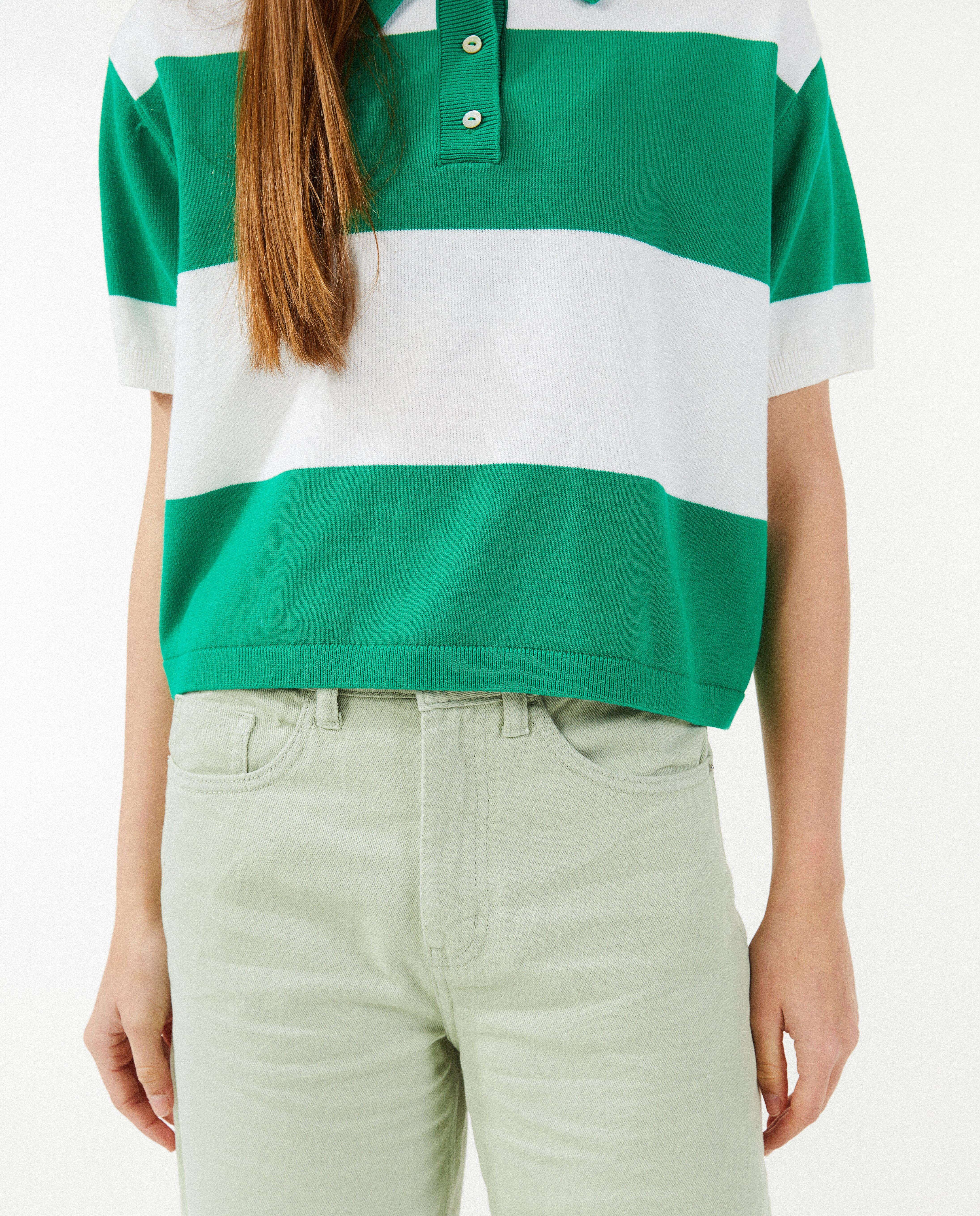 Jeans - Groene broek, flared fit