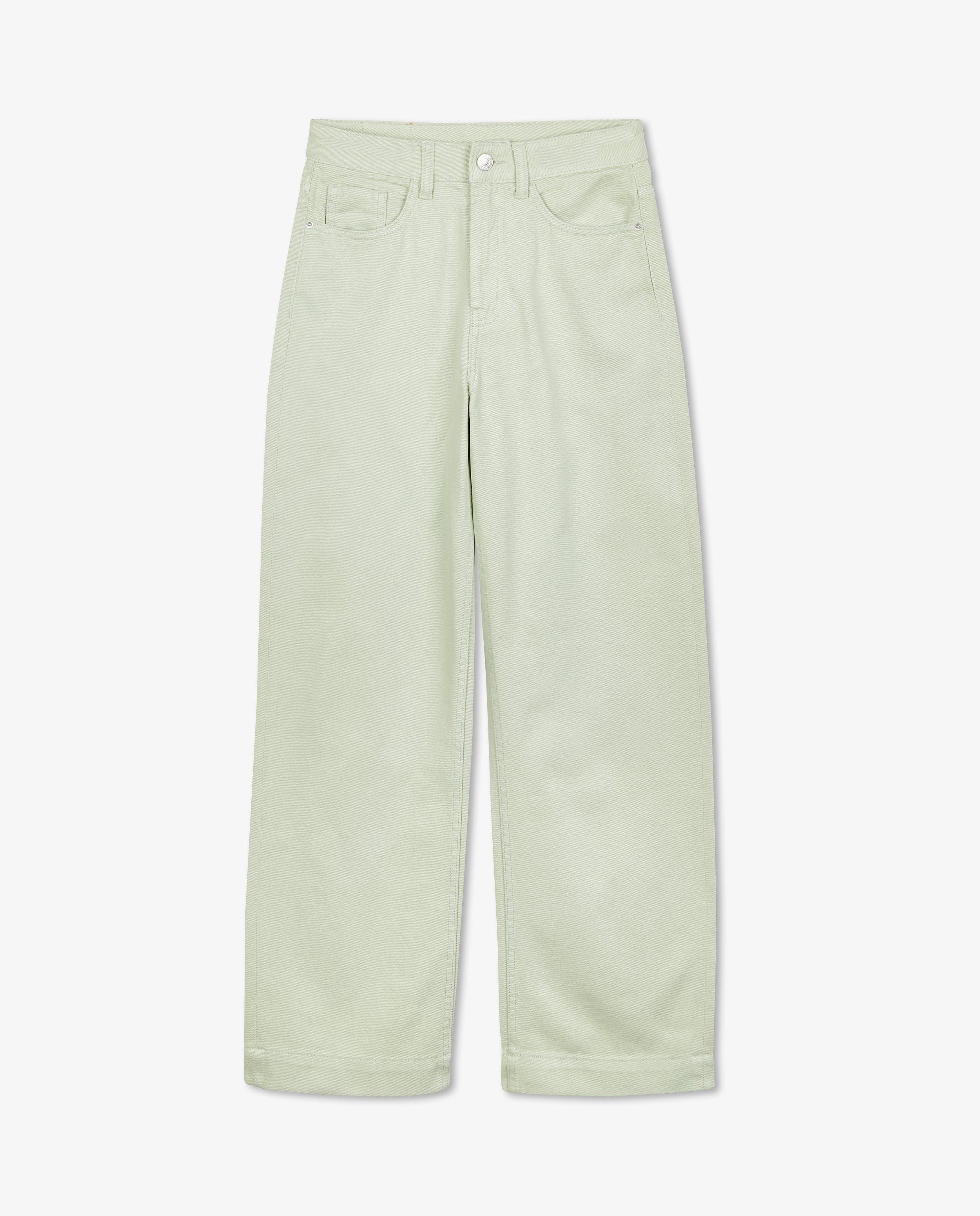 Jeans - Groene broek, flared fit