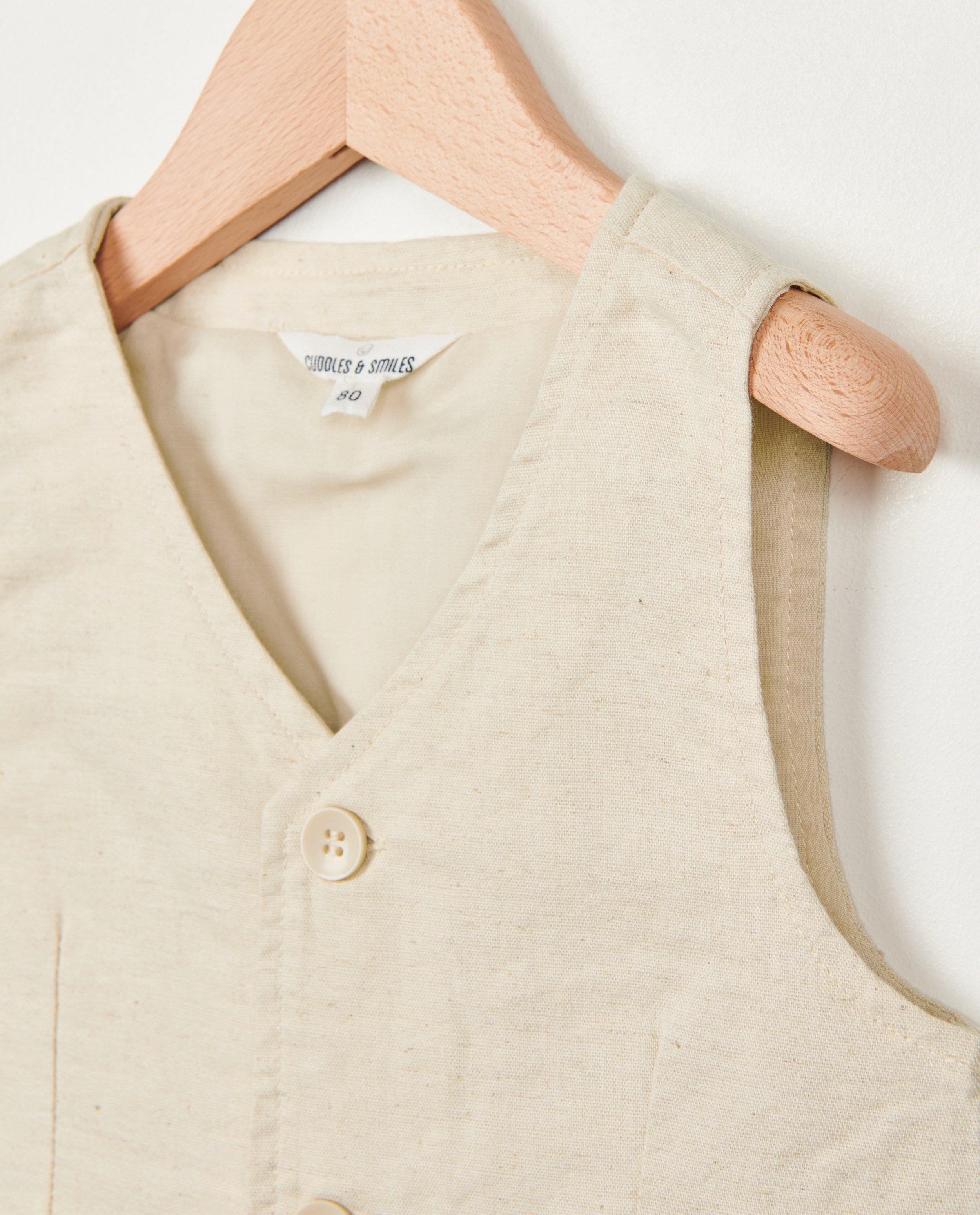 Blazers - Gilet van linnenmix, Feest