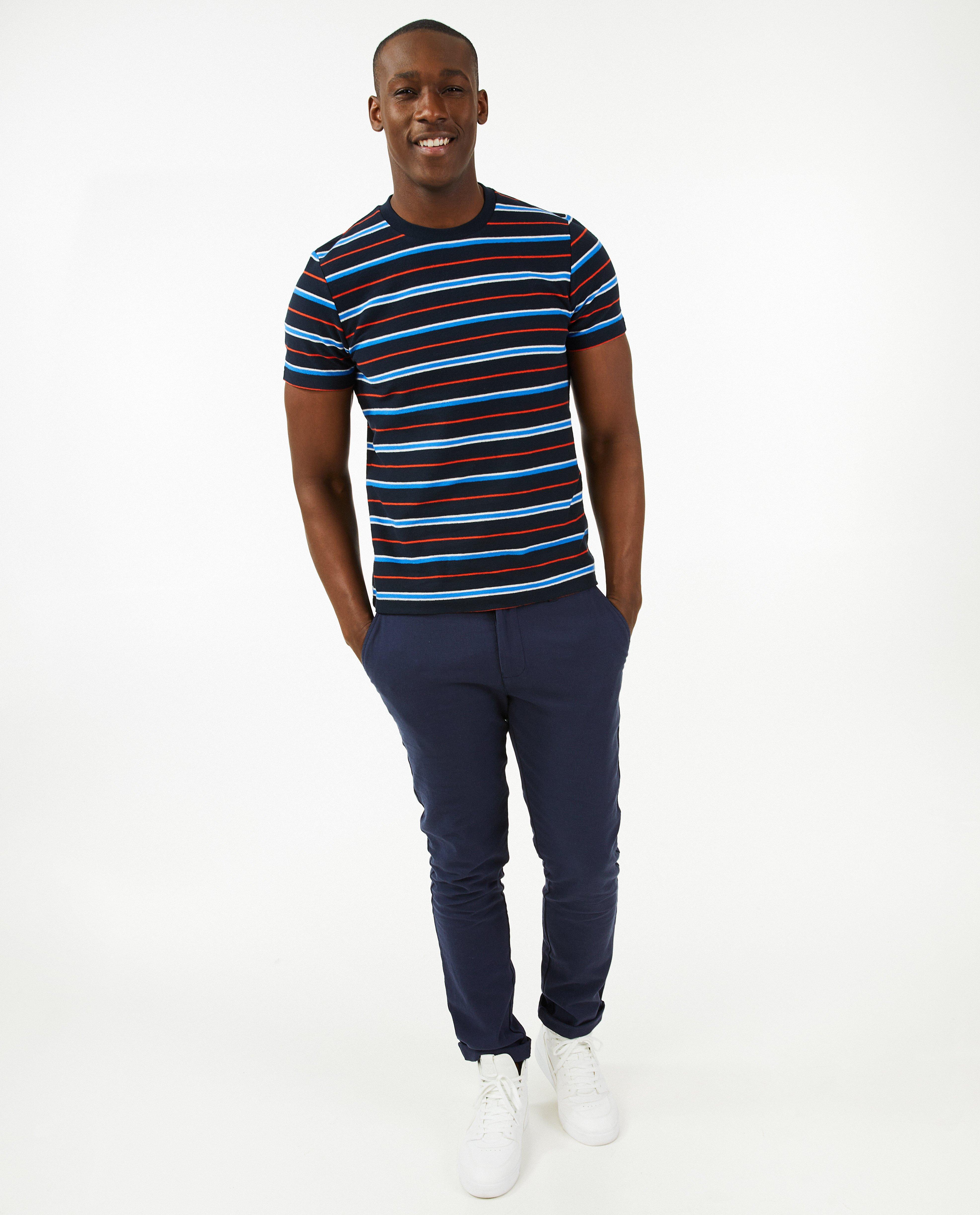Pantalon bleu foncé, slim fit - null - Hampton Bays