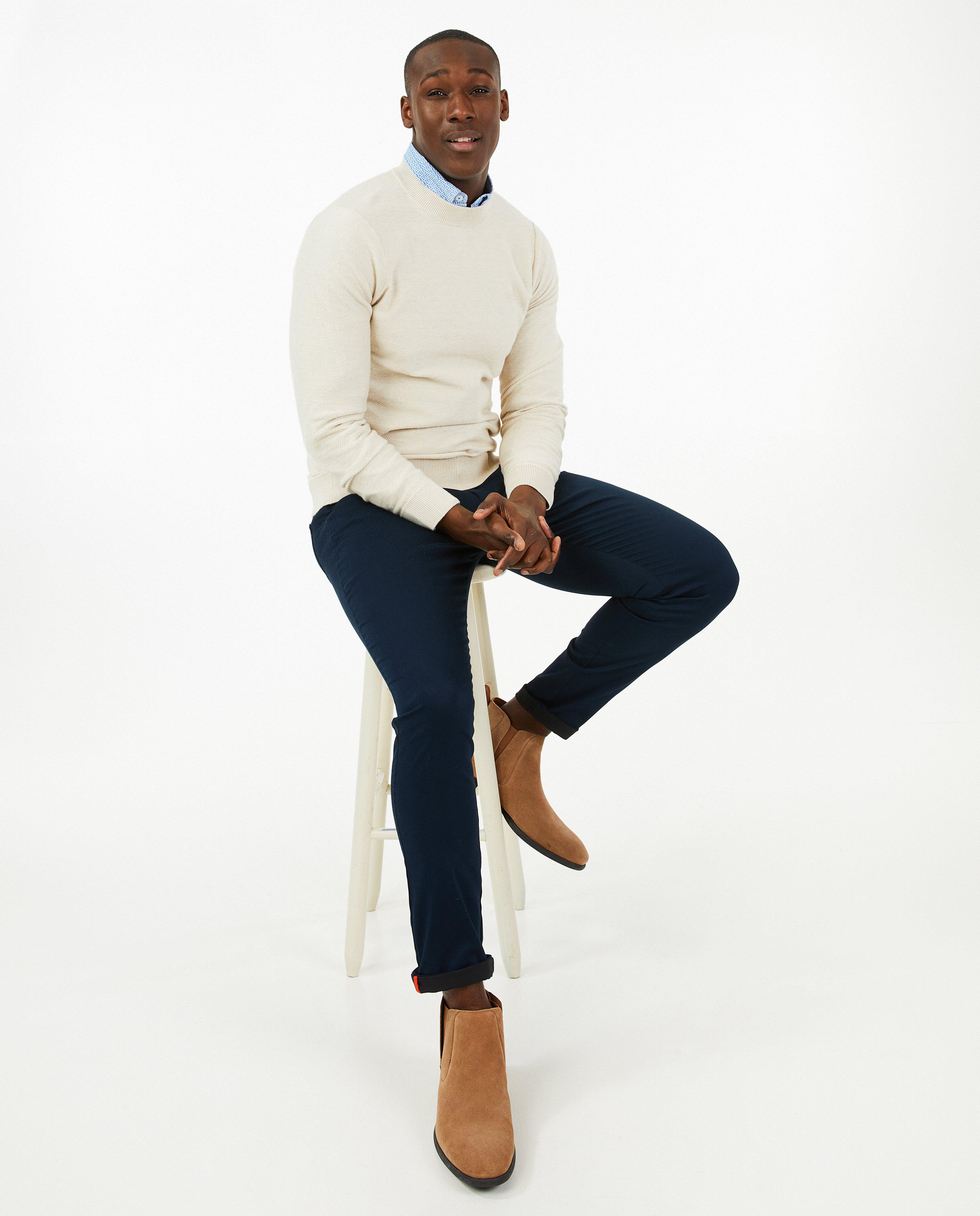 Pantalons - Pantalon bleu foncé, slim fit