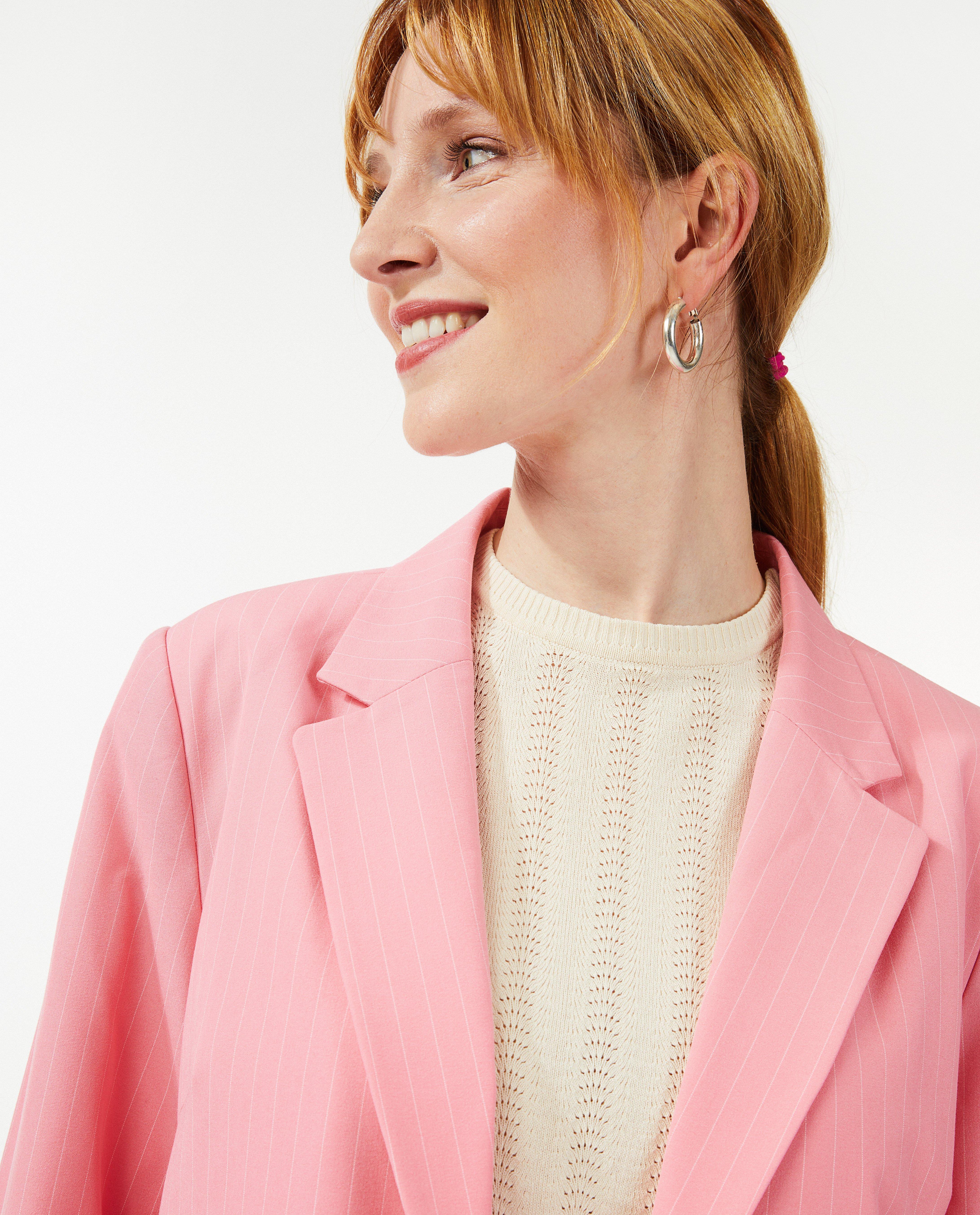 Blazers - Roze blazer met strepen