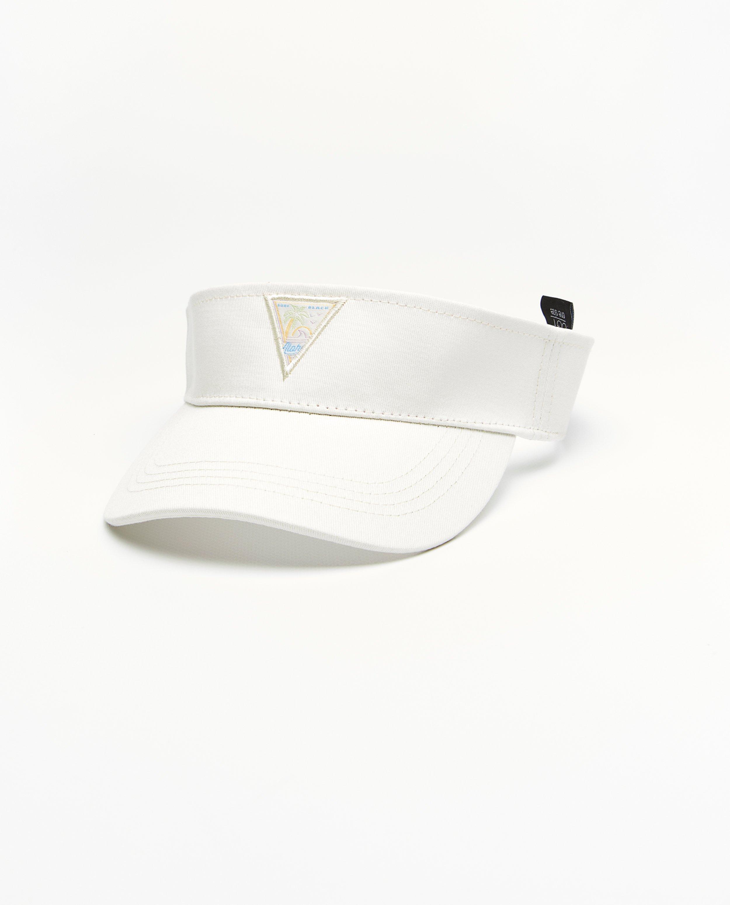 Witte zonnepet met patch - null - Groggy
