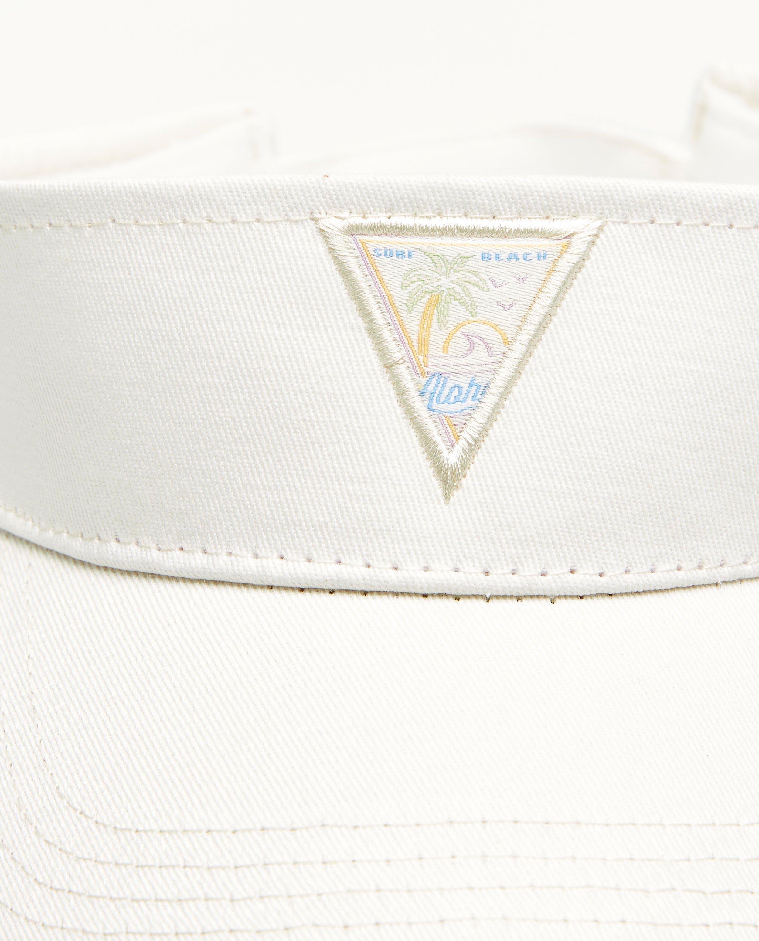 Breigoed - Witte zonnepet met patch