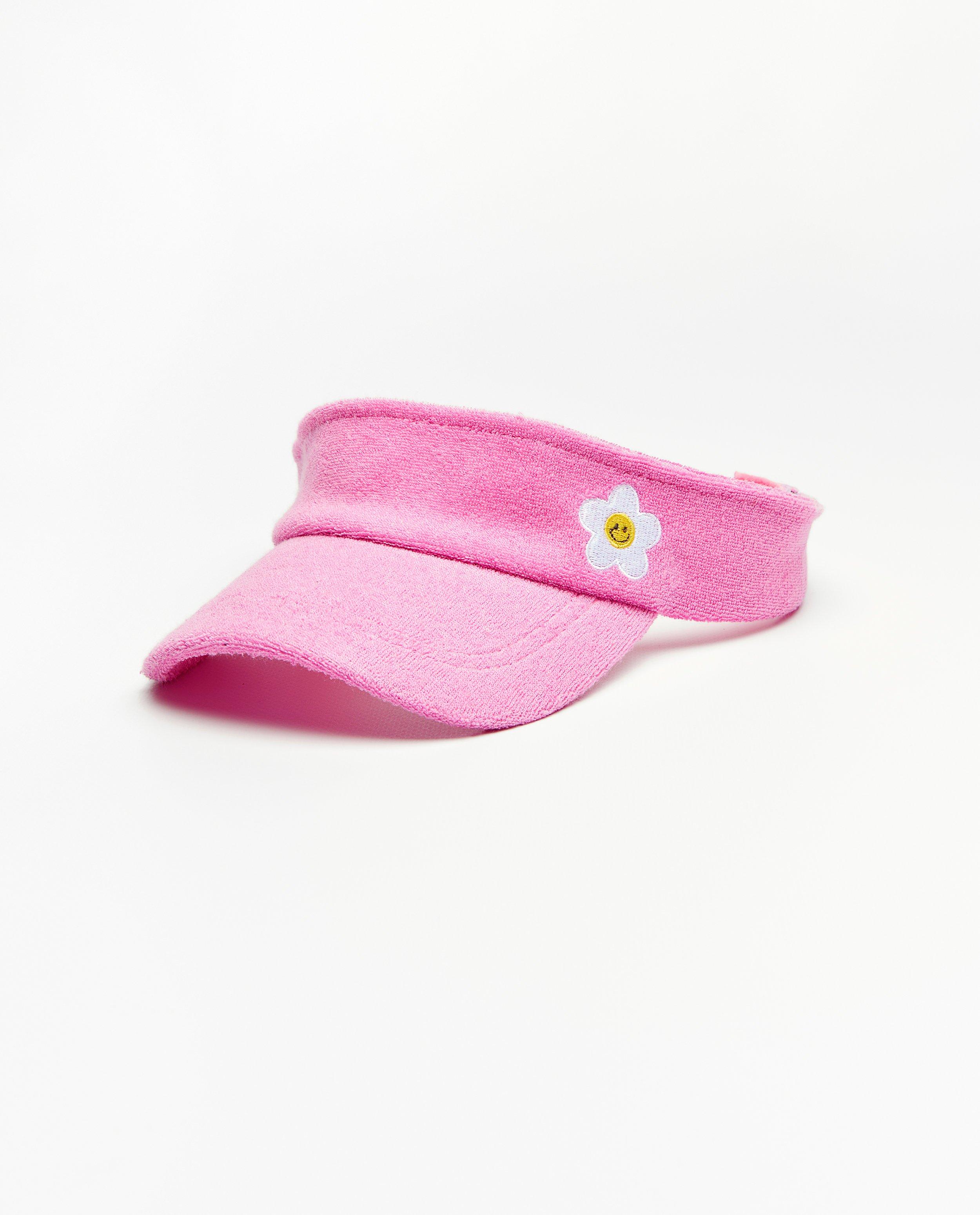 Bonneterie - Casquette rose fleurie