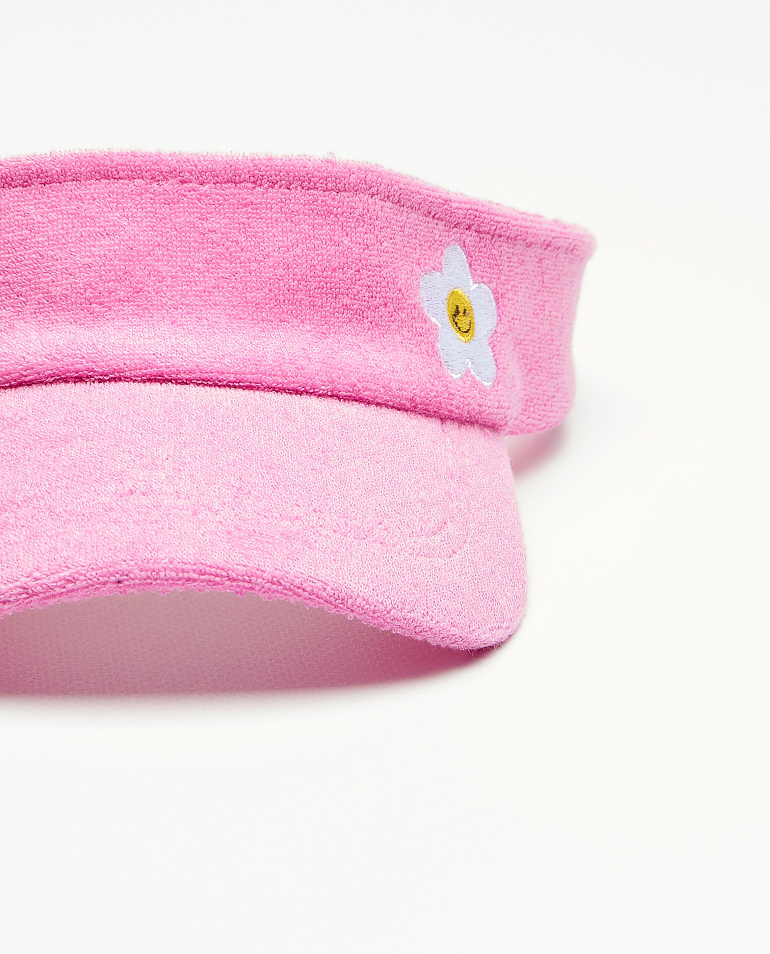 Bonneterie - Casquette rose fleurie
