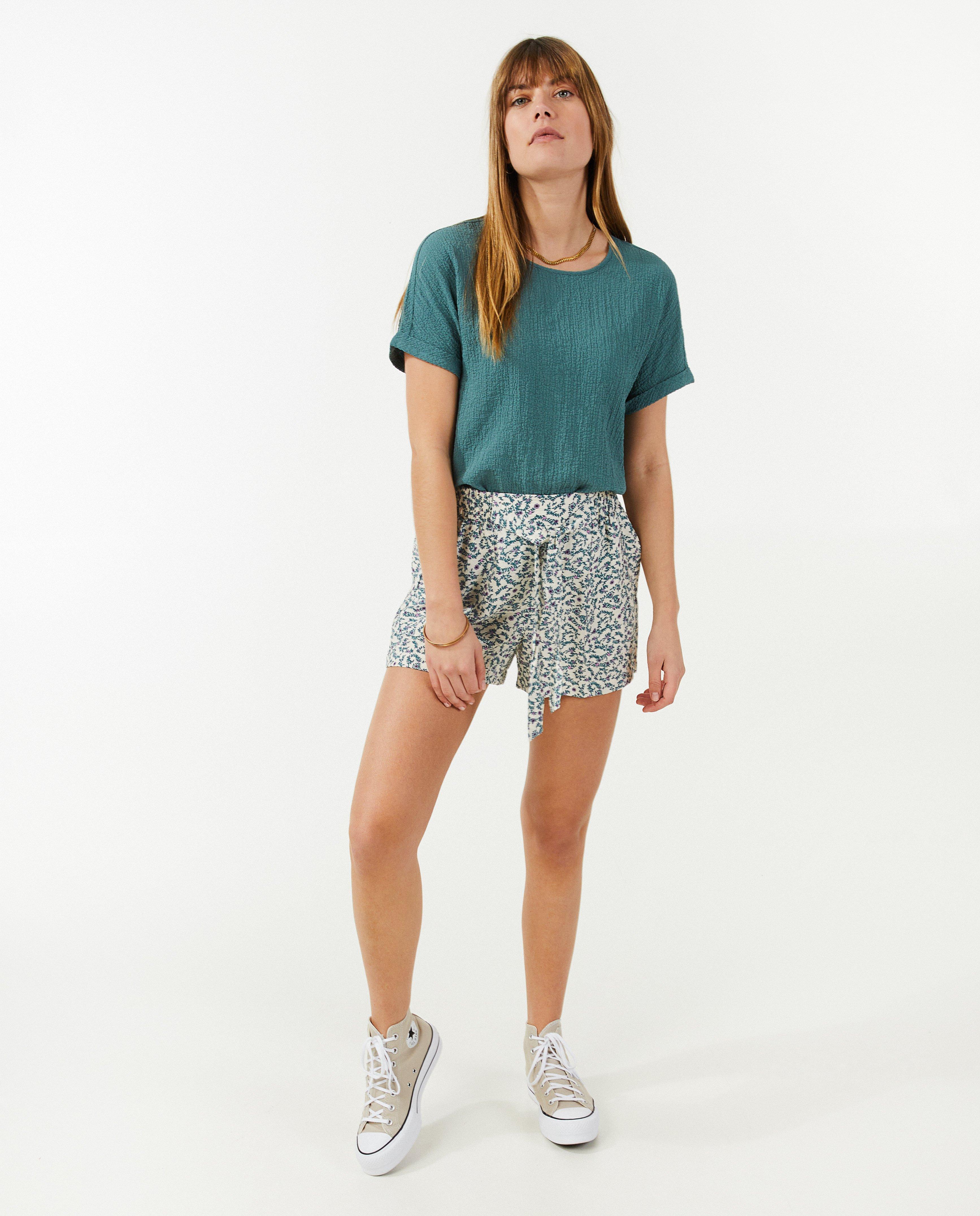 T-shirt vert à manches courtes - null - Sora