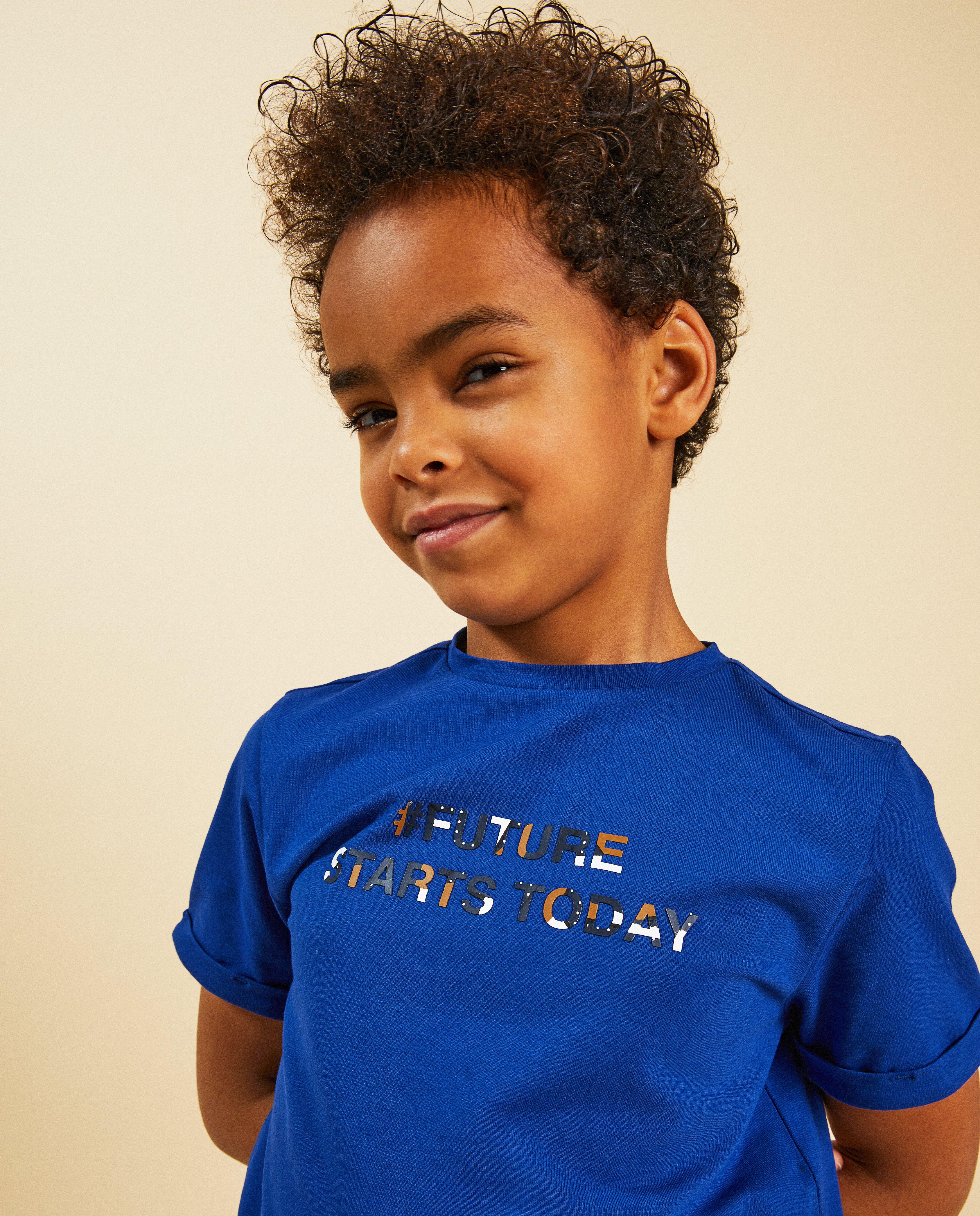 Blauw T-shirt, Communie - Product Detail - donkerblauw - afbeelding nummer 4