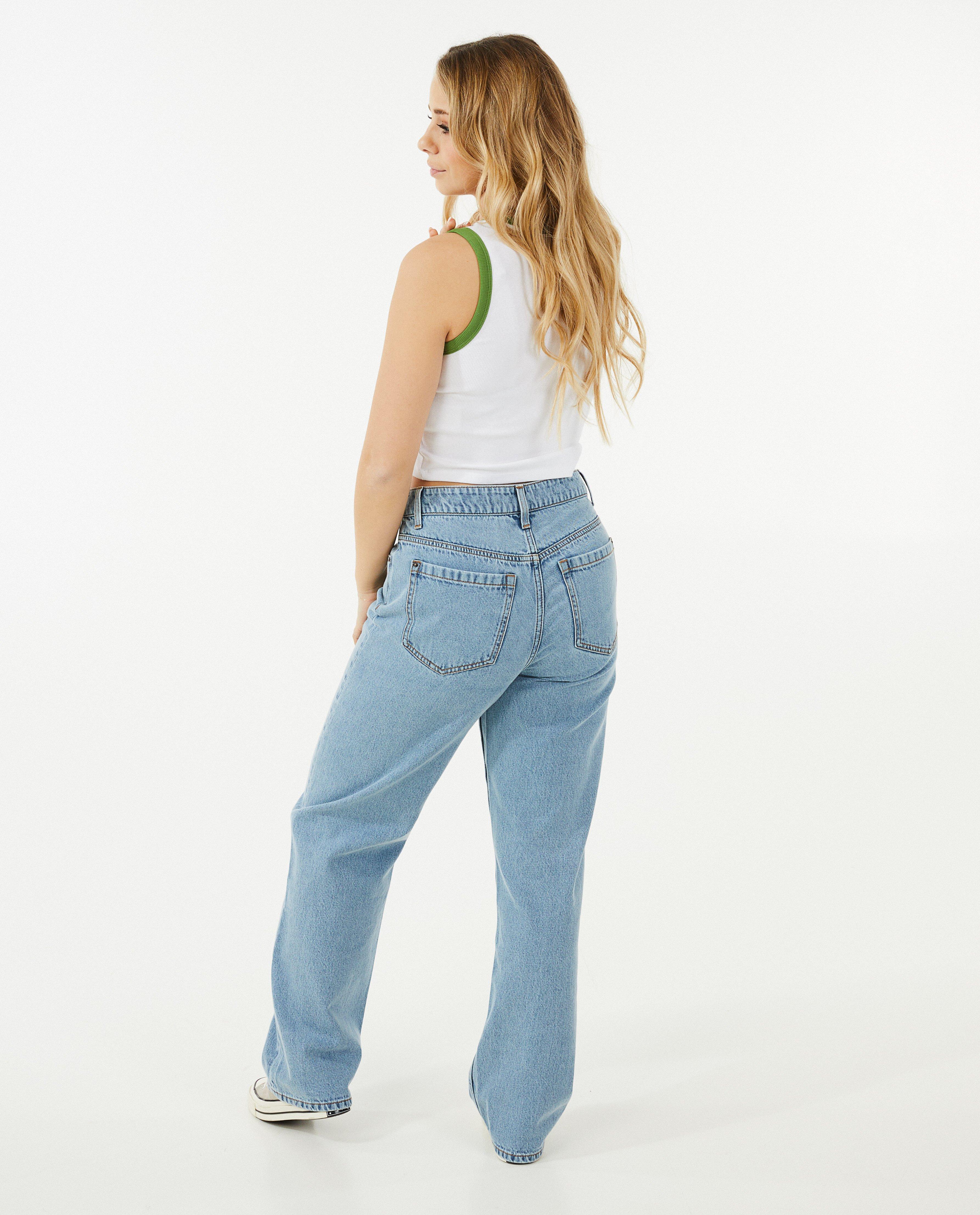 T-shirts - Witte top met rib