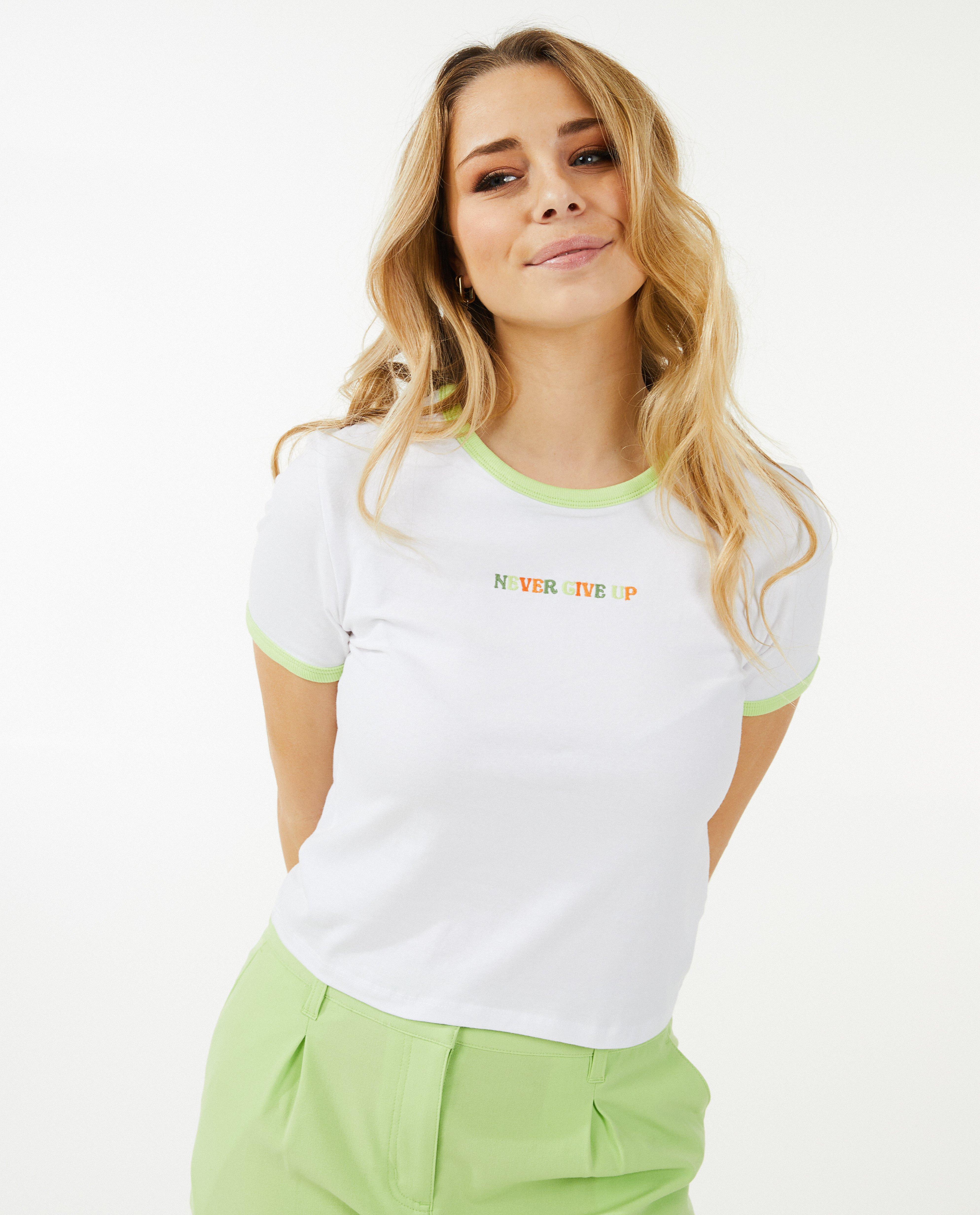 T-shirts - T-shirt met opschrift