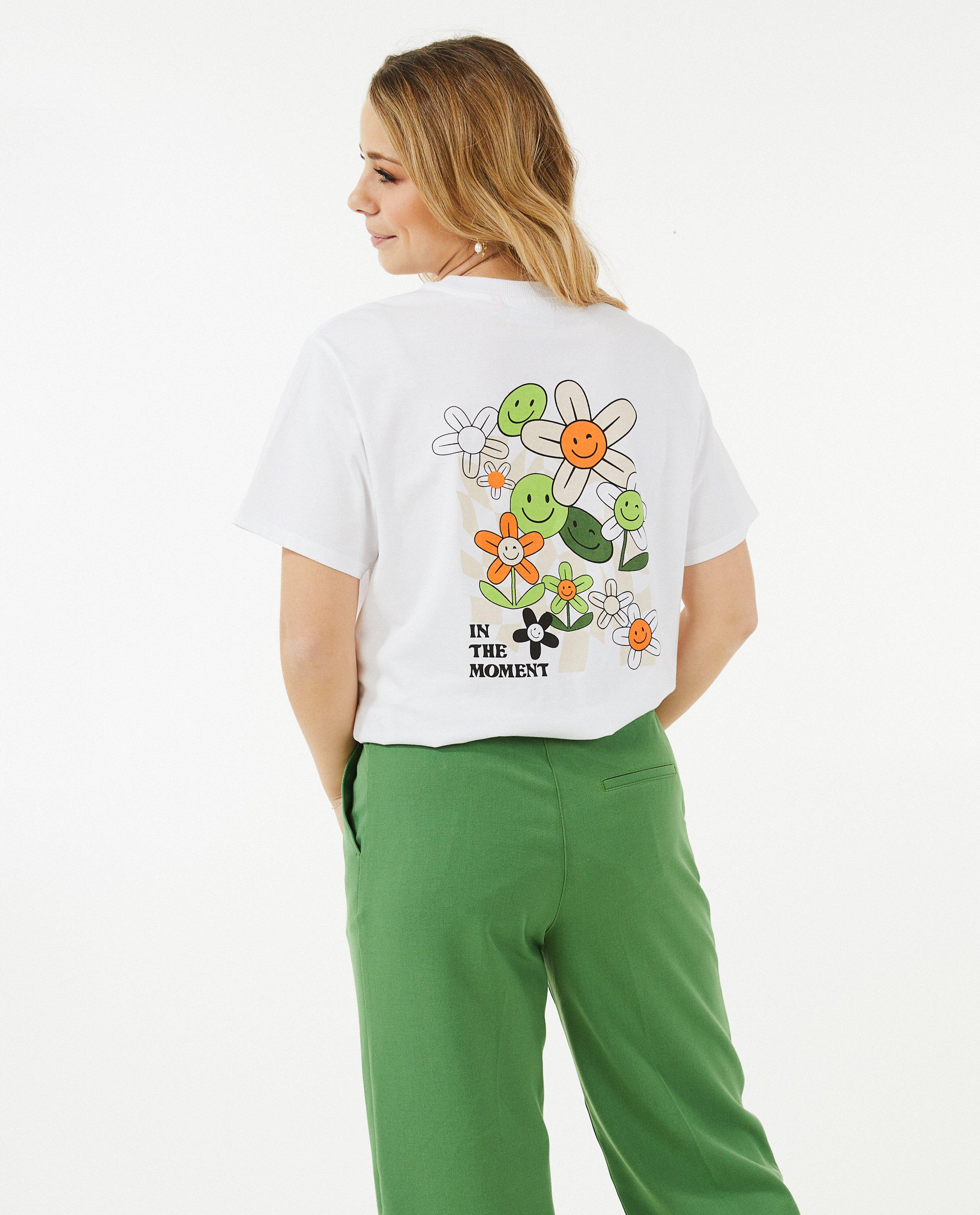T-shirts - Wit T-shirt met opschrift