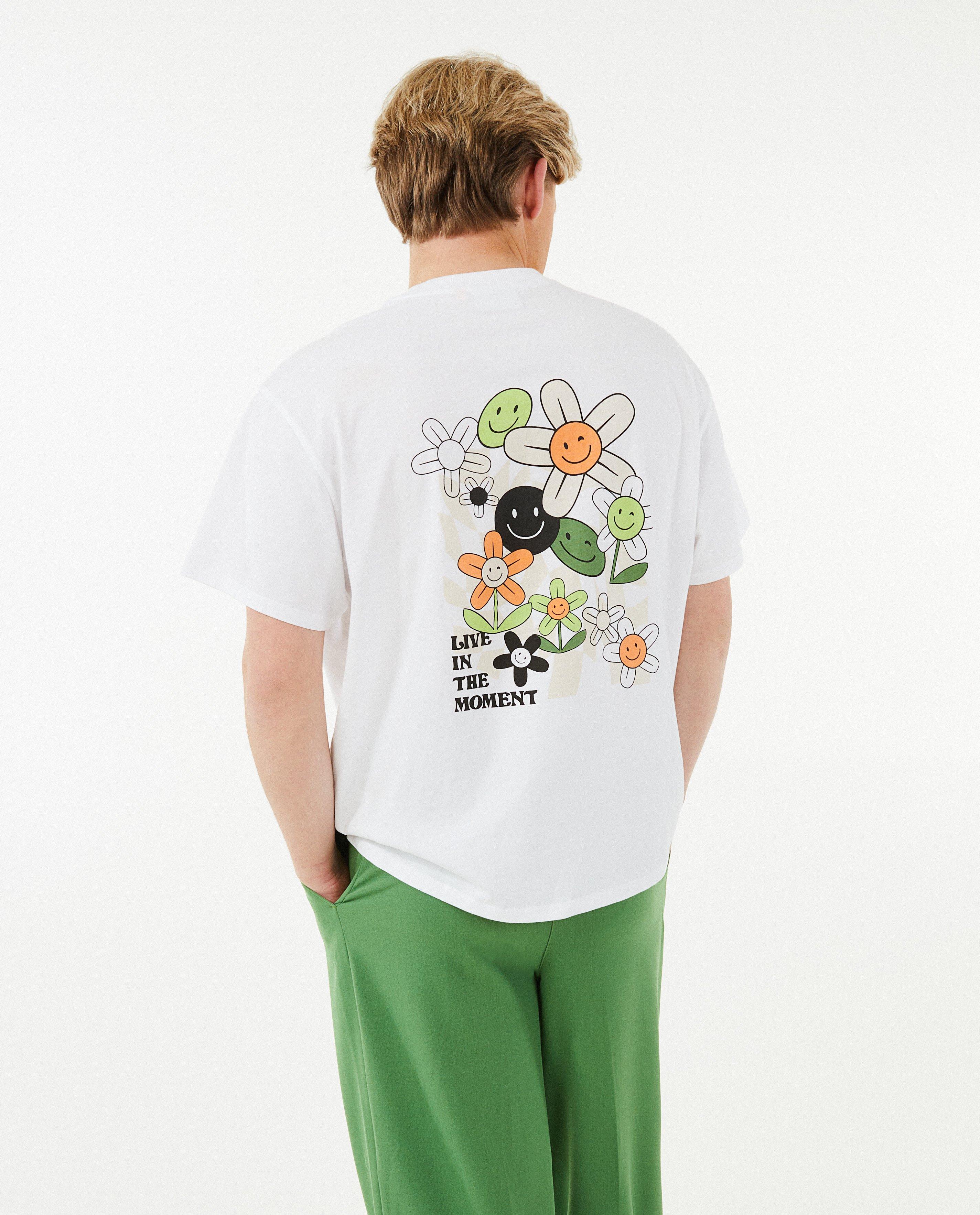 T-shirts - Wit T-shirt met opschrift