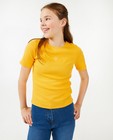 T-shirts - T-shirt jaune avec broderie