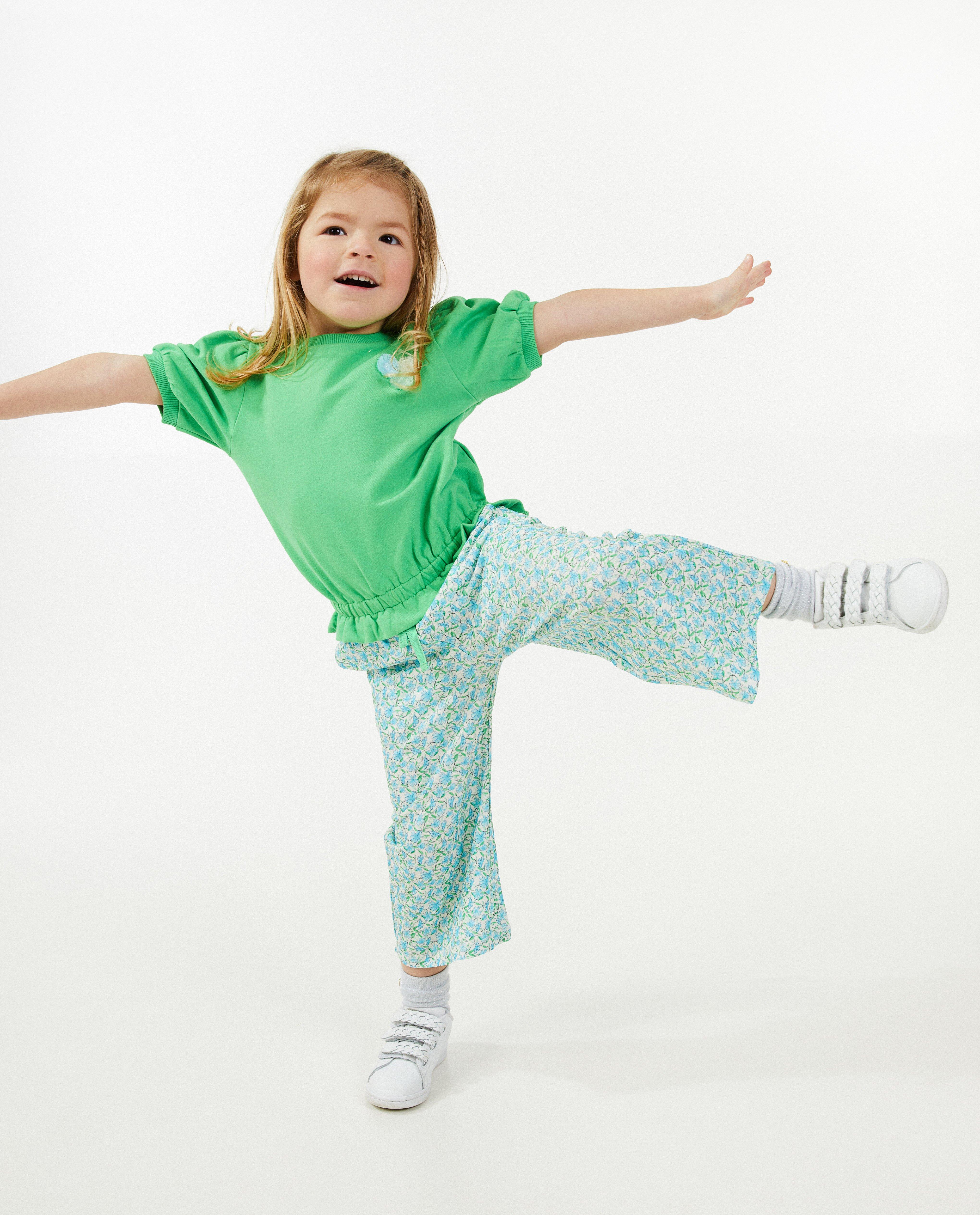 Pantalon fleuri, coupe droite - null - Milla Star