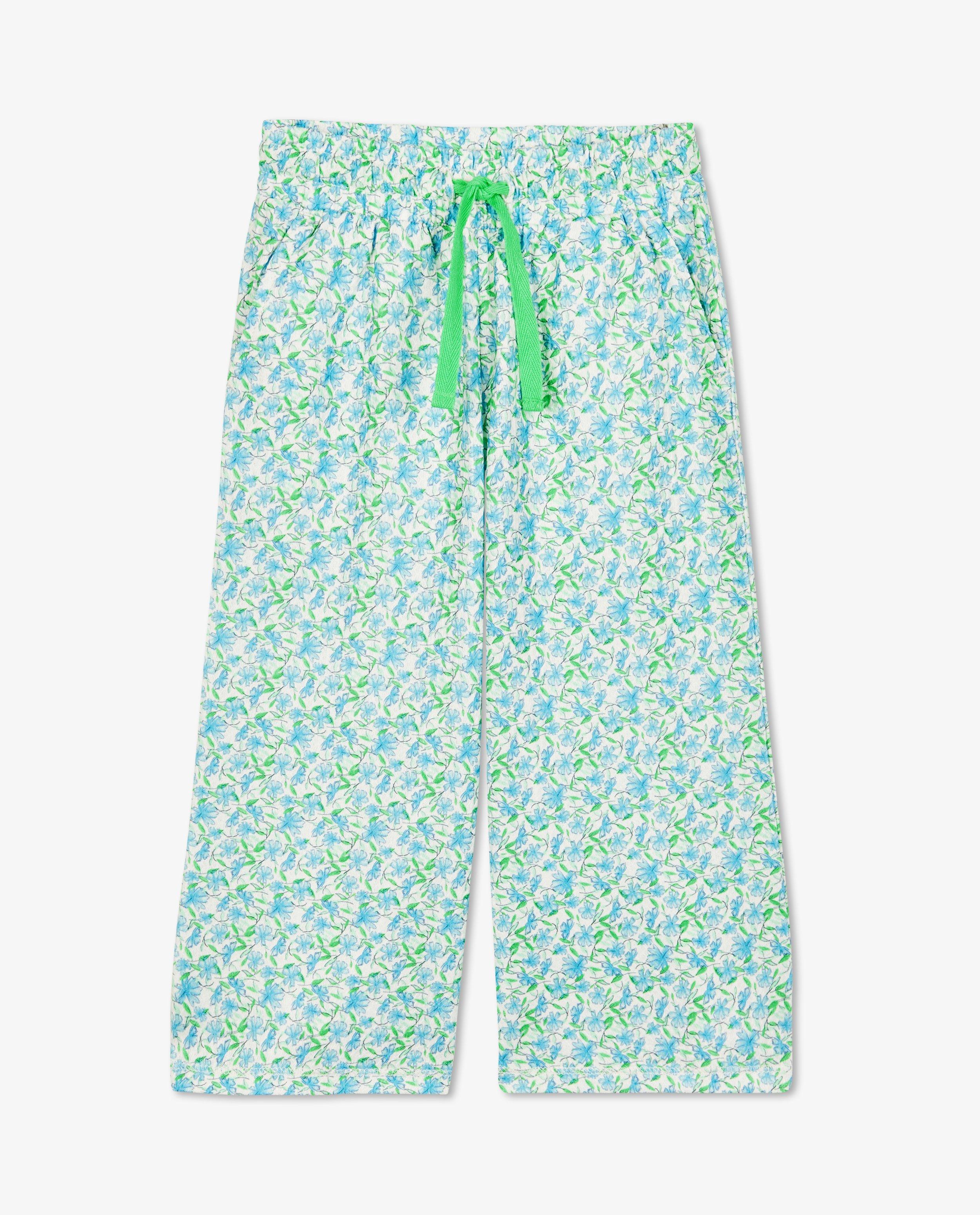 Pantalons - Pantalon fleuri, coupe droite