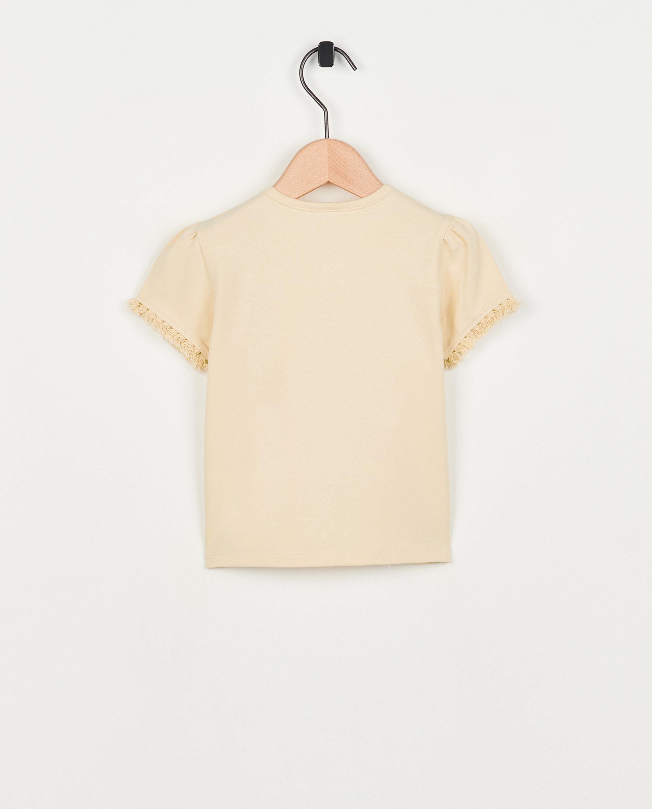 T-shirts - Beige T-shirt met print