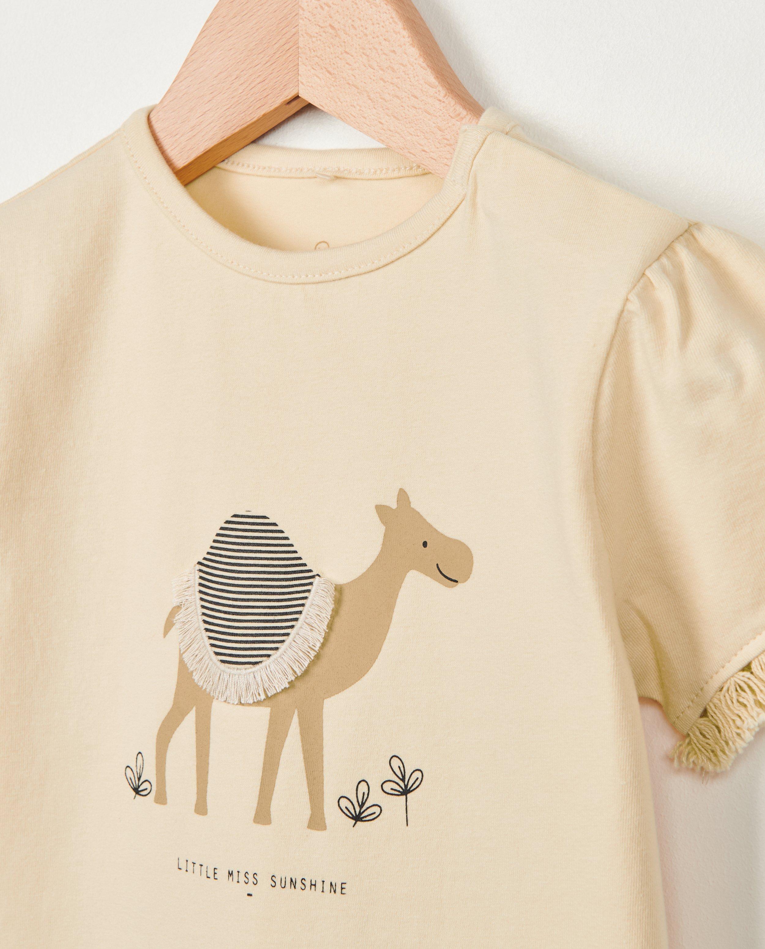 T-shirts - Beige T-shirt met print