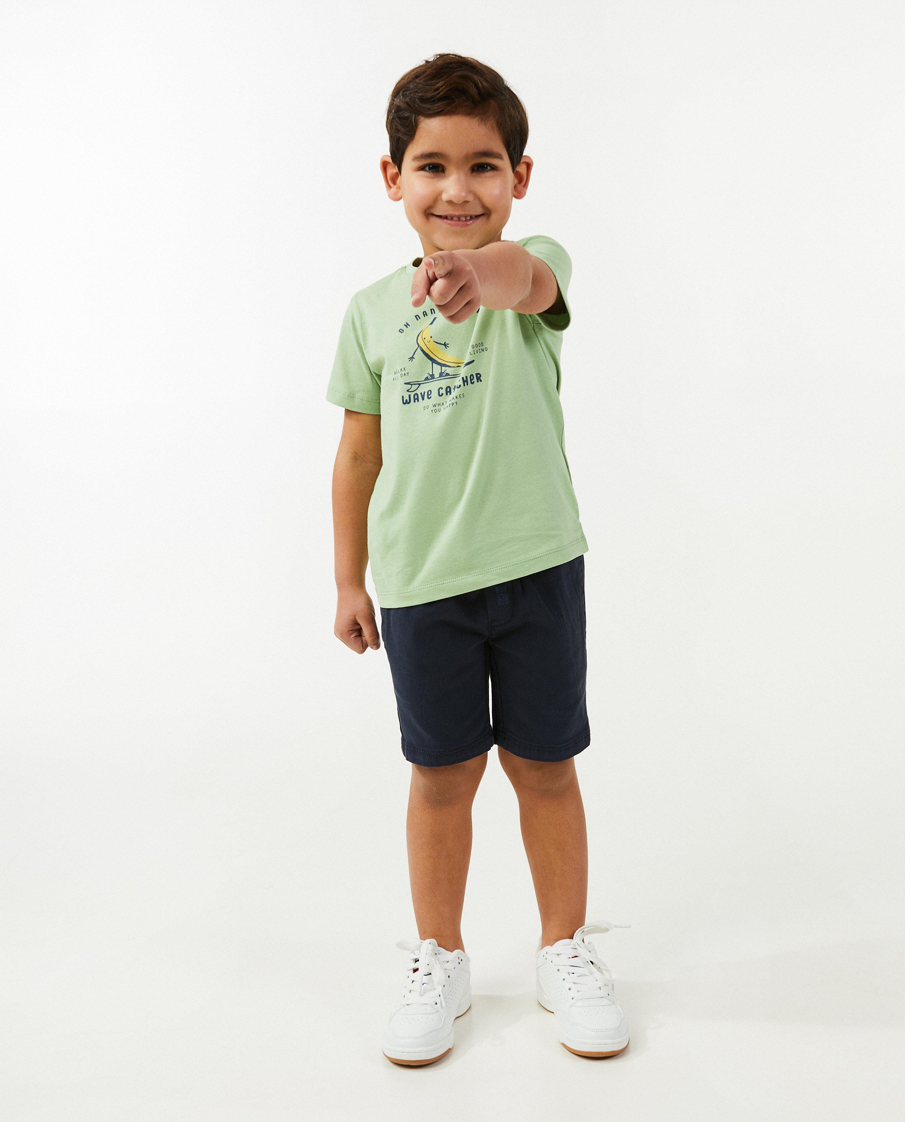 Short met elastische tailleboord - null - Besties
