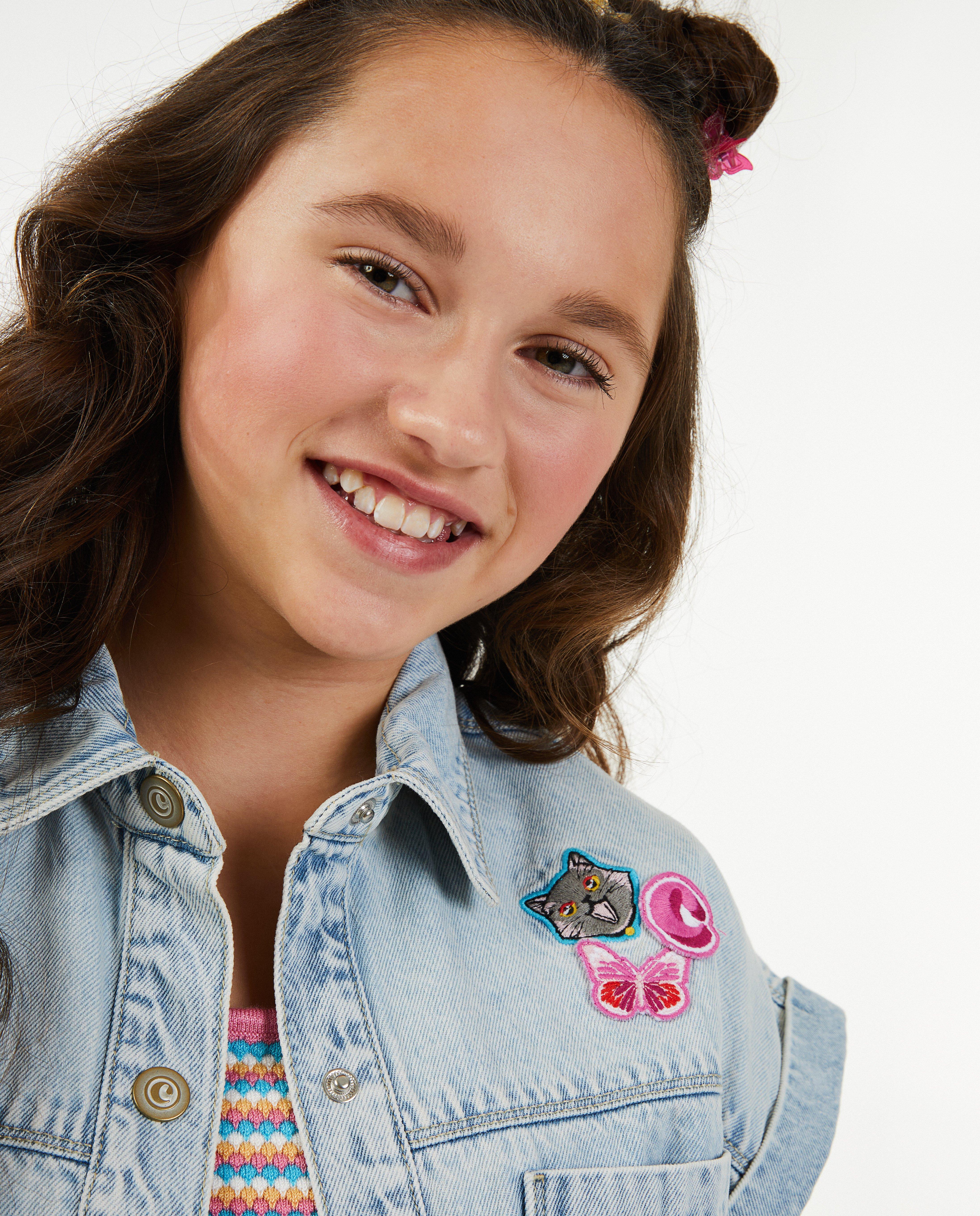 Cardigan - Jeansvest met zakken