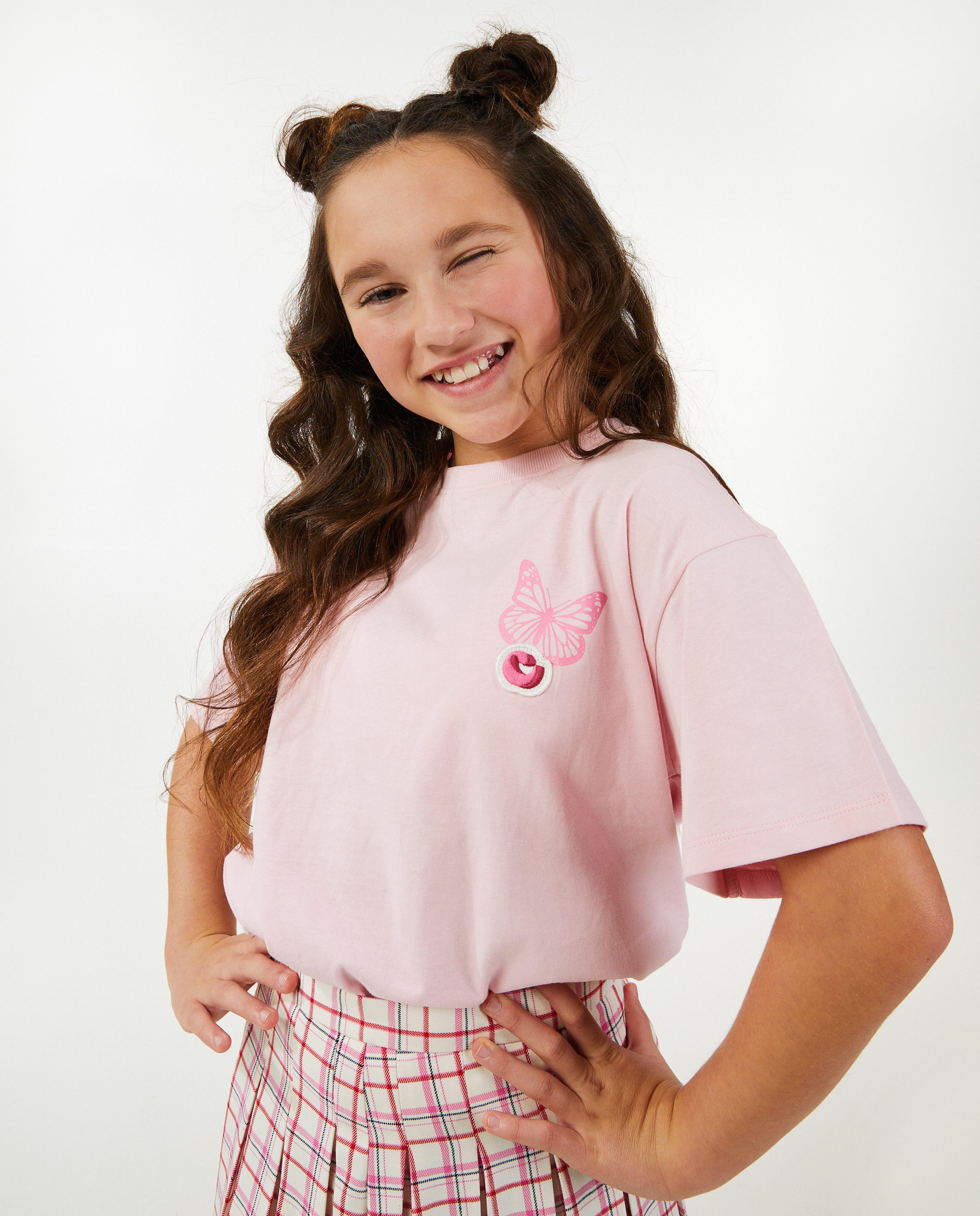 T-shirts - T-shirt rose à imprimé