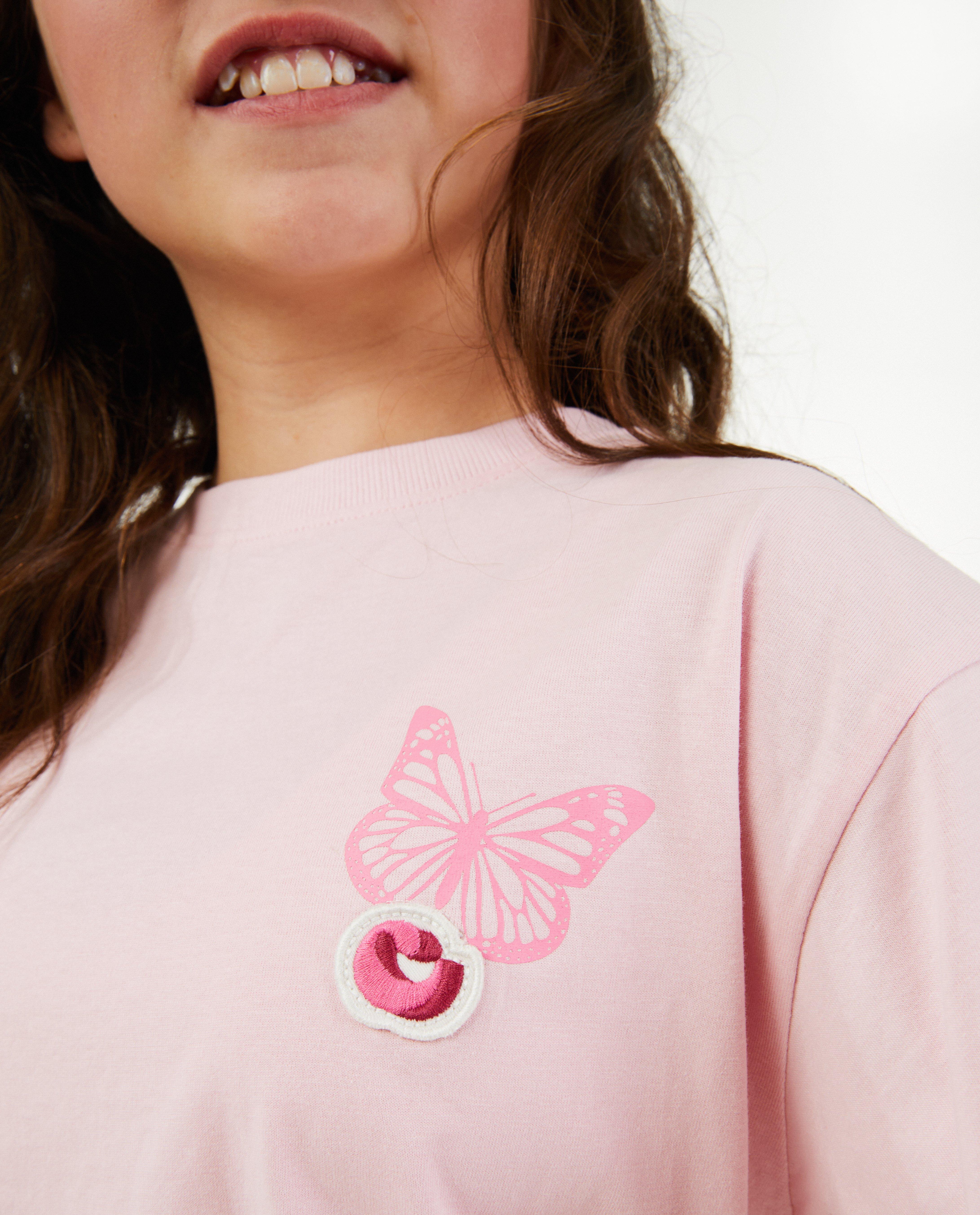 T-shirts - T-shirt rose à imprimé