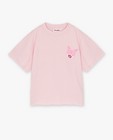 T-shirts - T-shirt rose à imprimé