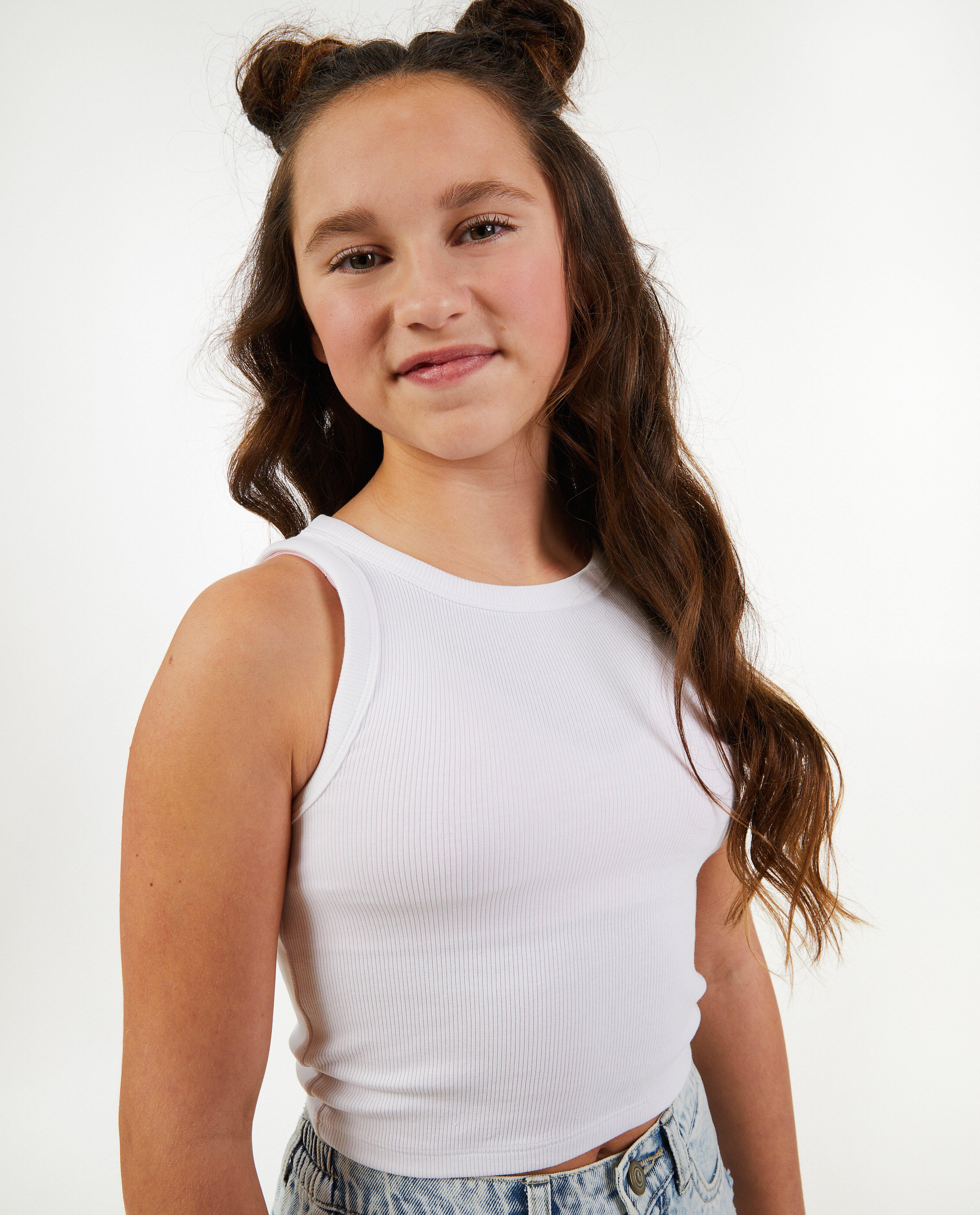 T-shirts - Witte top met borduursel