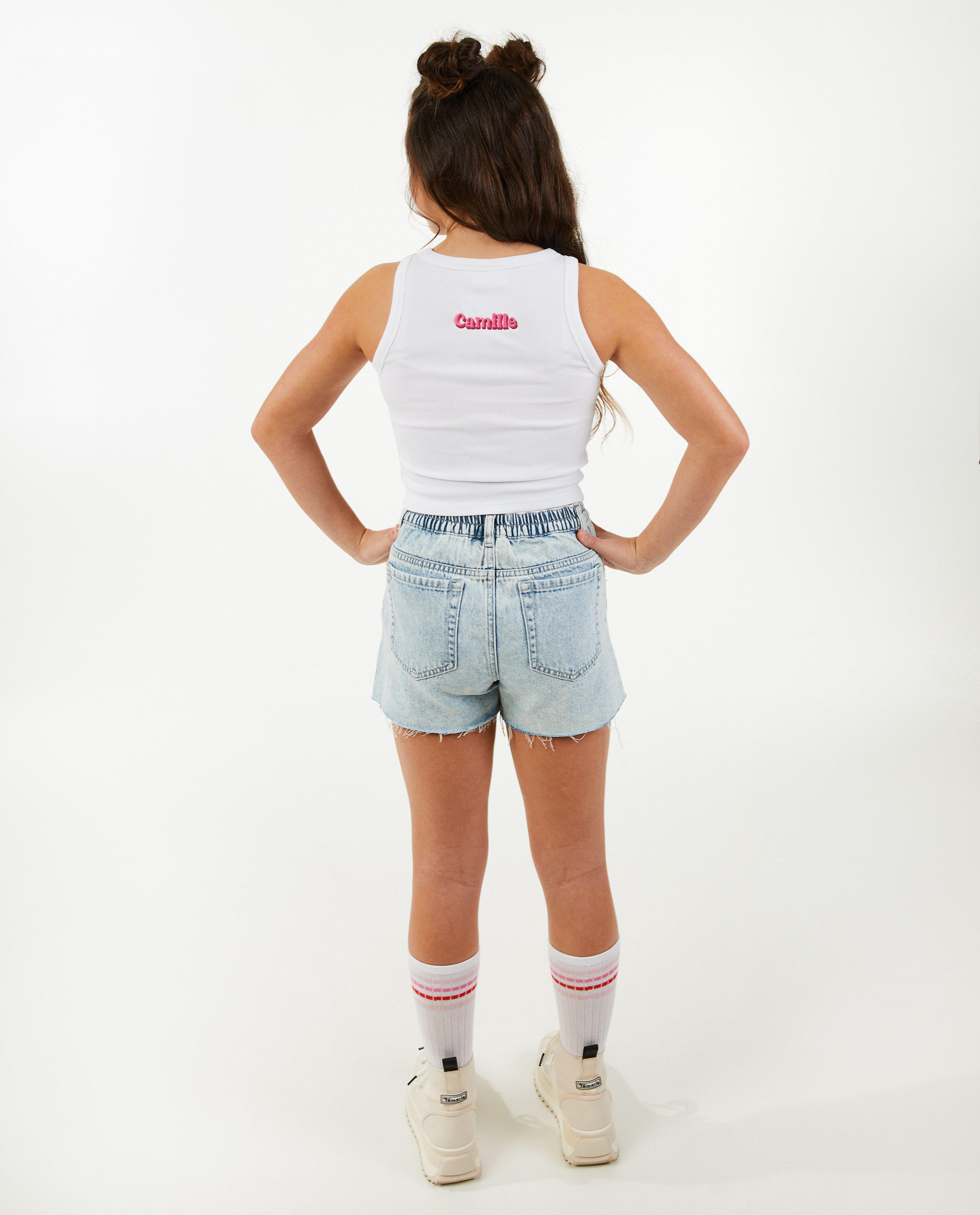 T-shirts - Witte top met borduursel