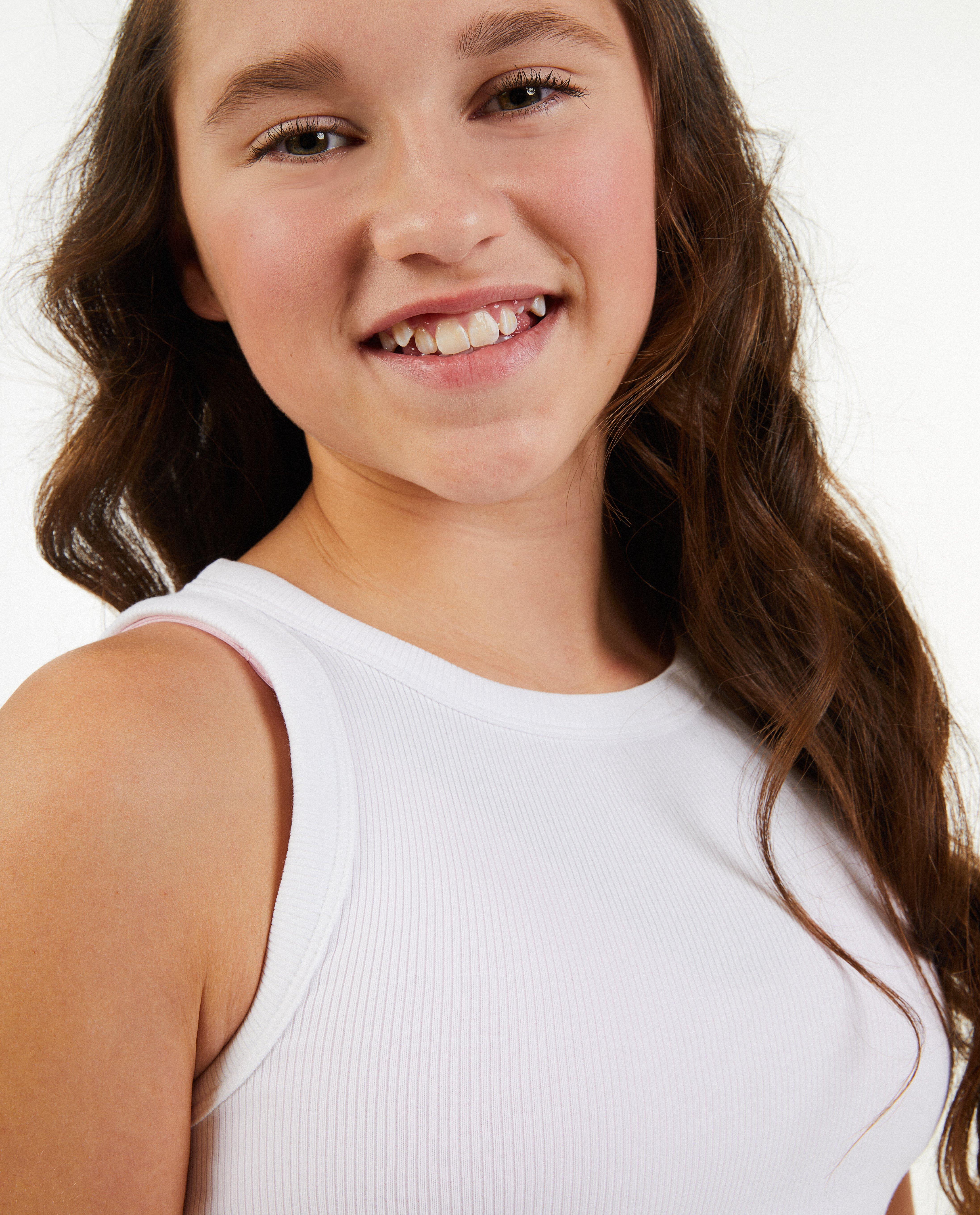 T-shirts - Witte top met borduursel
