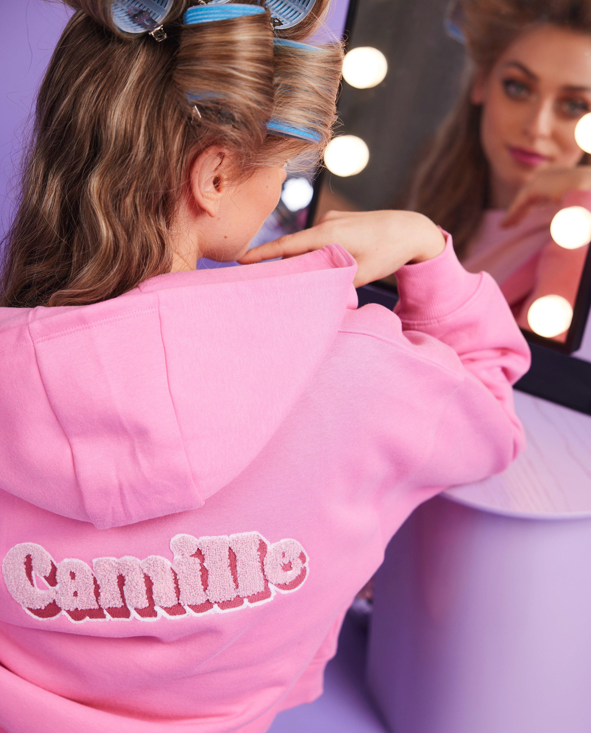 Roze sweatvest met kap - null - CAMILLE