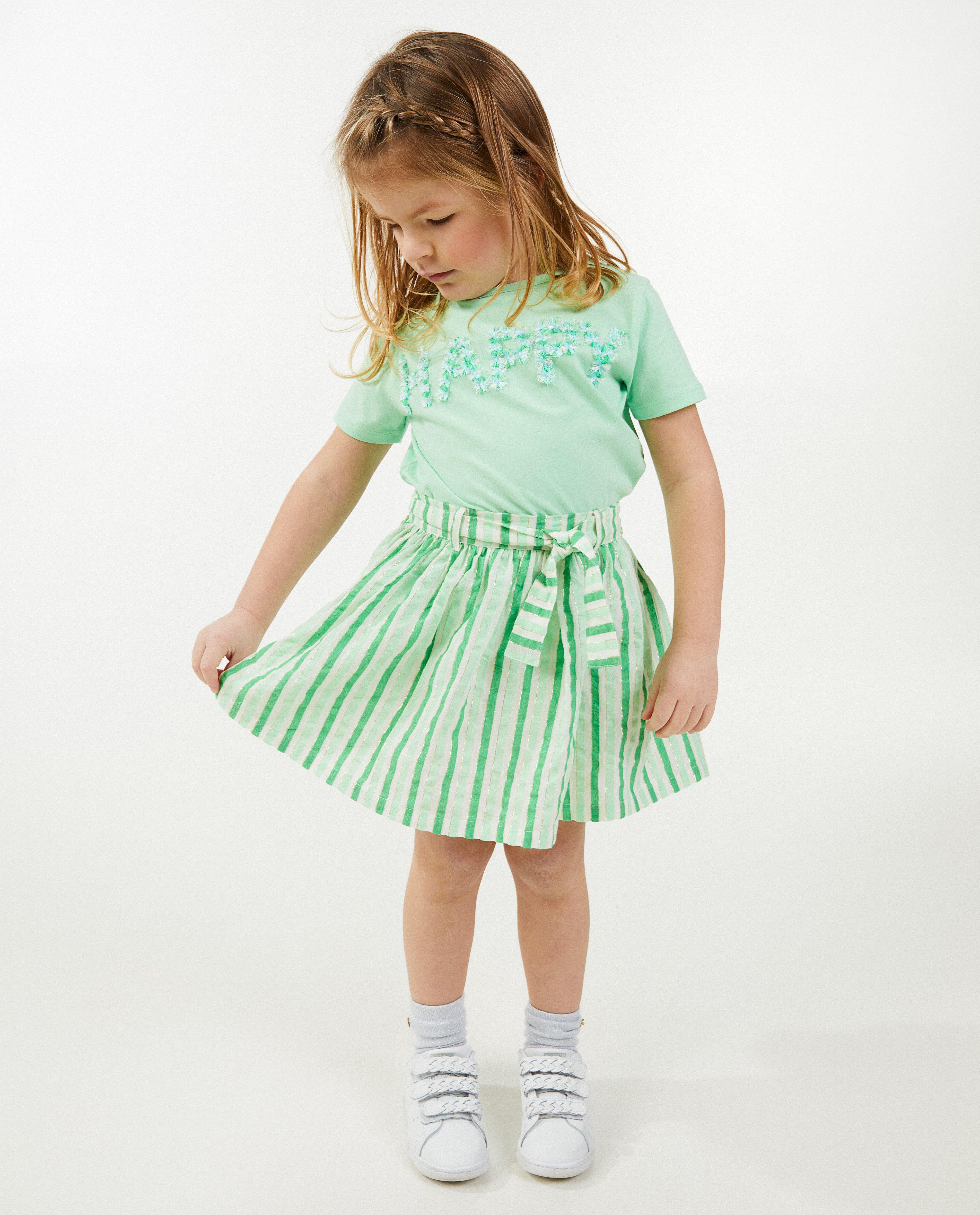Groene rok met strepen - null - Milla Star