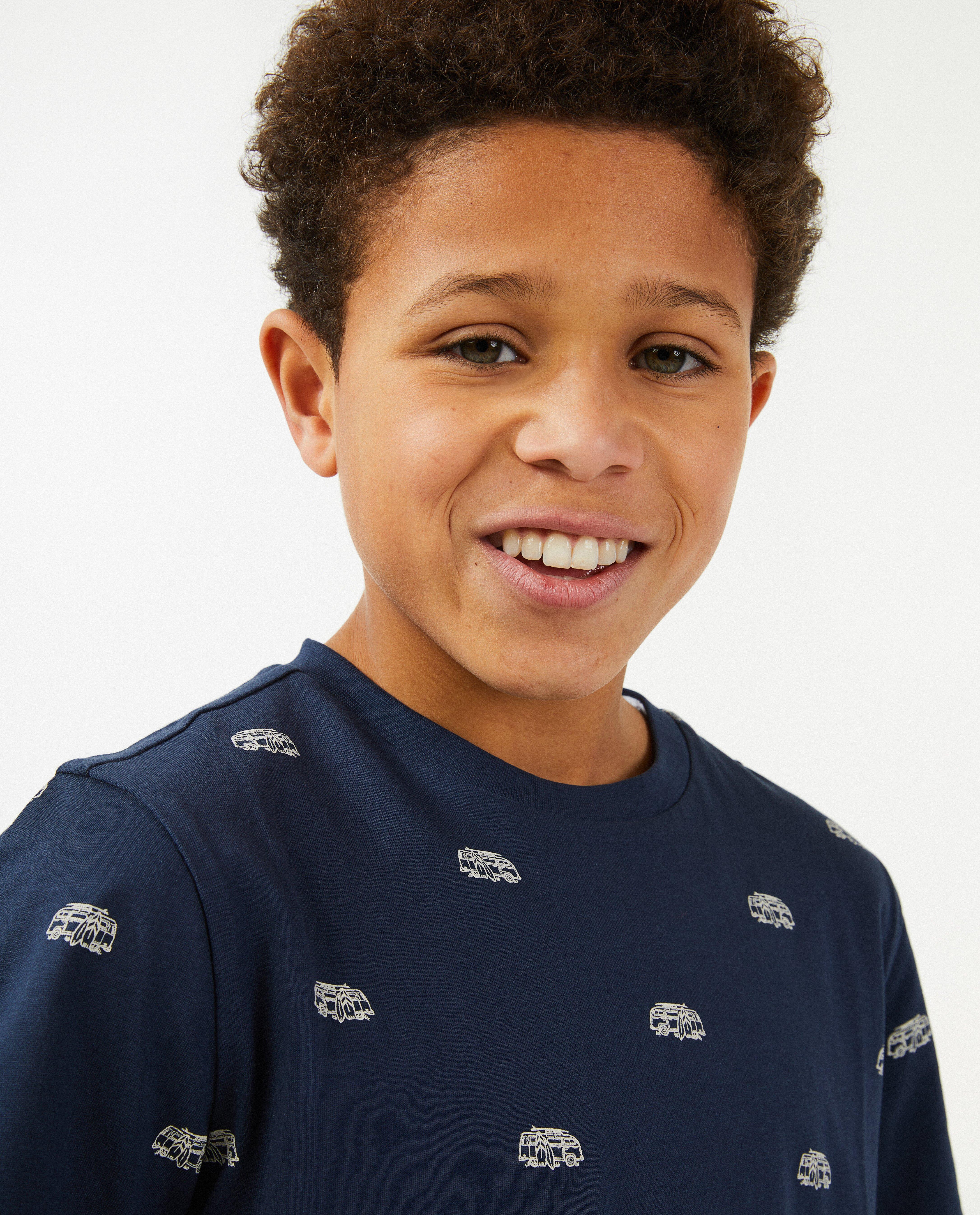 Wit T-shirt met print - Product Detail - donkerblauw - afbeelding nummer 3