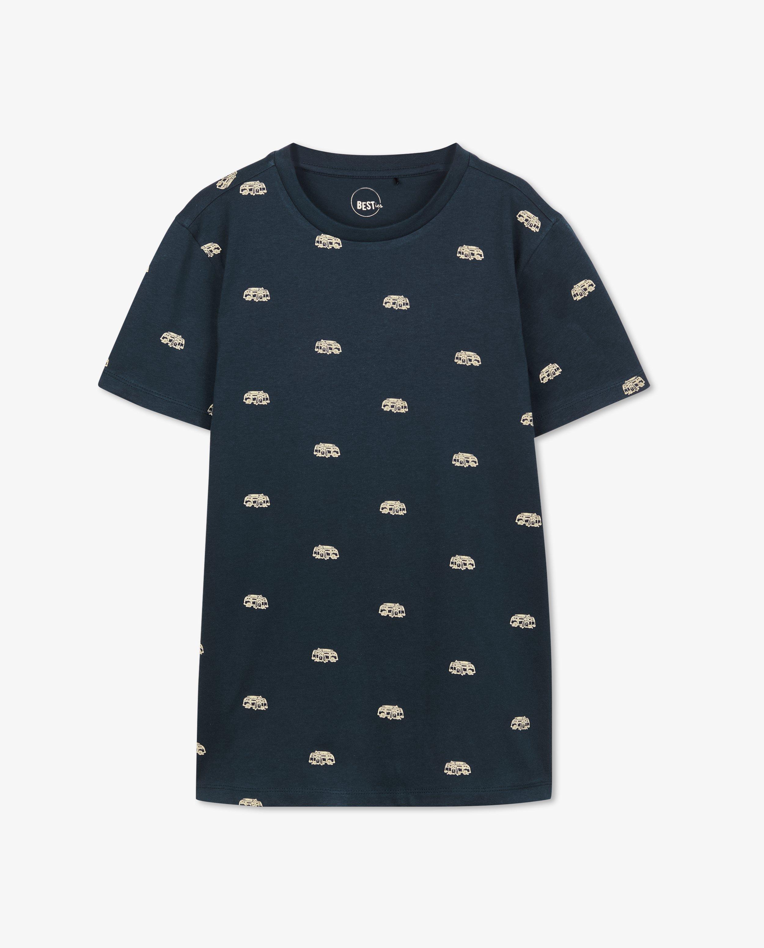 Wit T-shirt met print - Product Detail - donkerblauw - afbeelding nummer 4