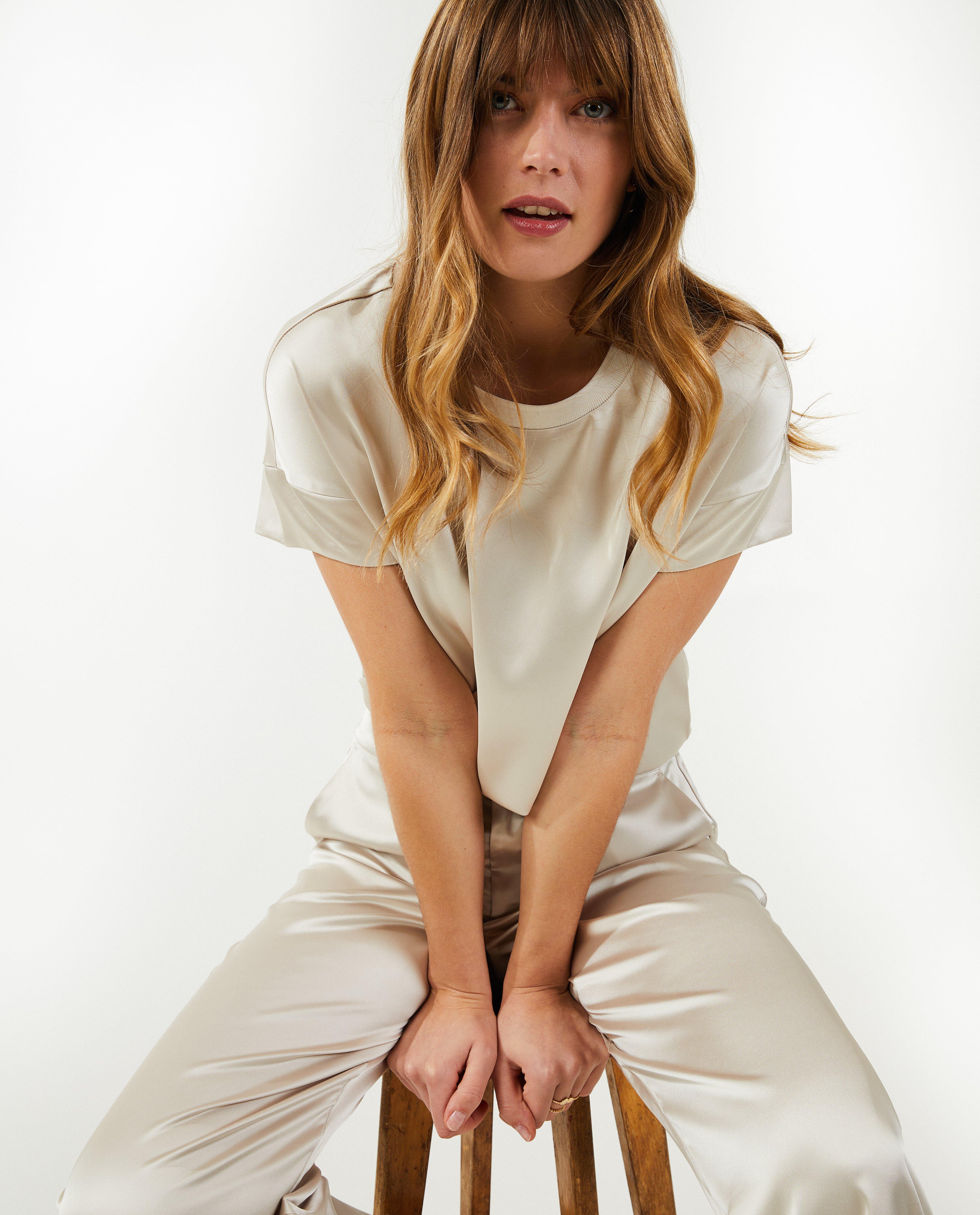 Hemden - Blouse met satijnen schijn