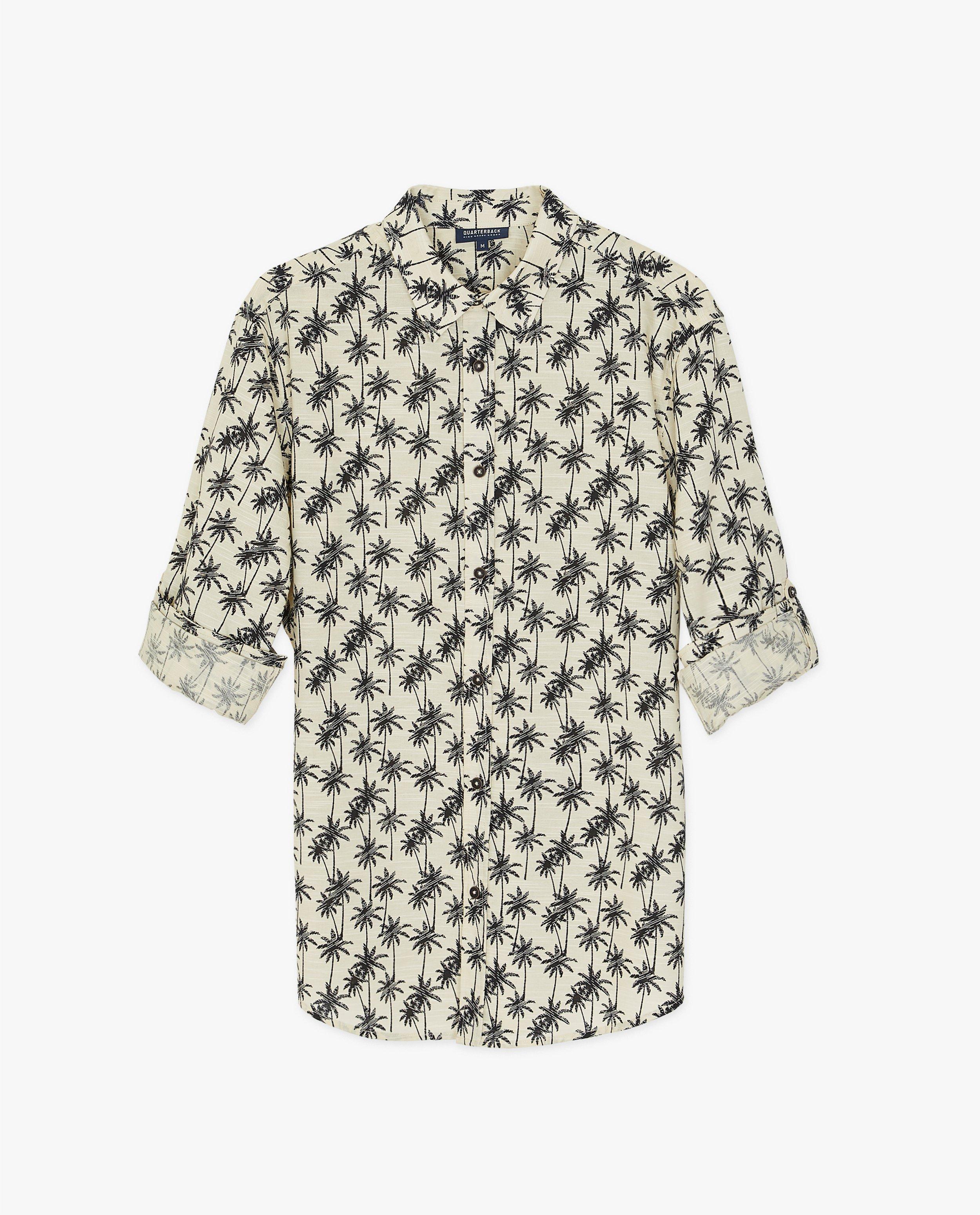 Hemden - Hemd met palmboomprint