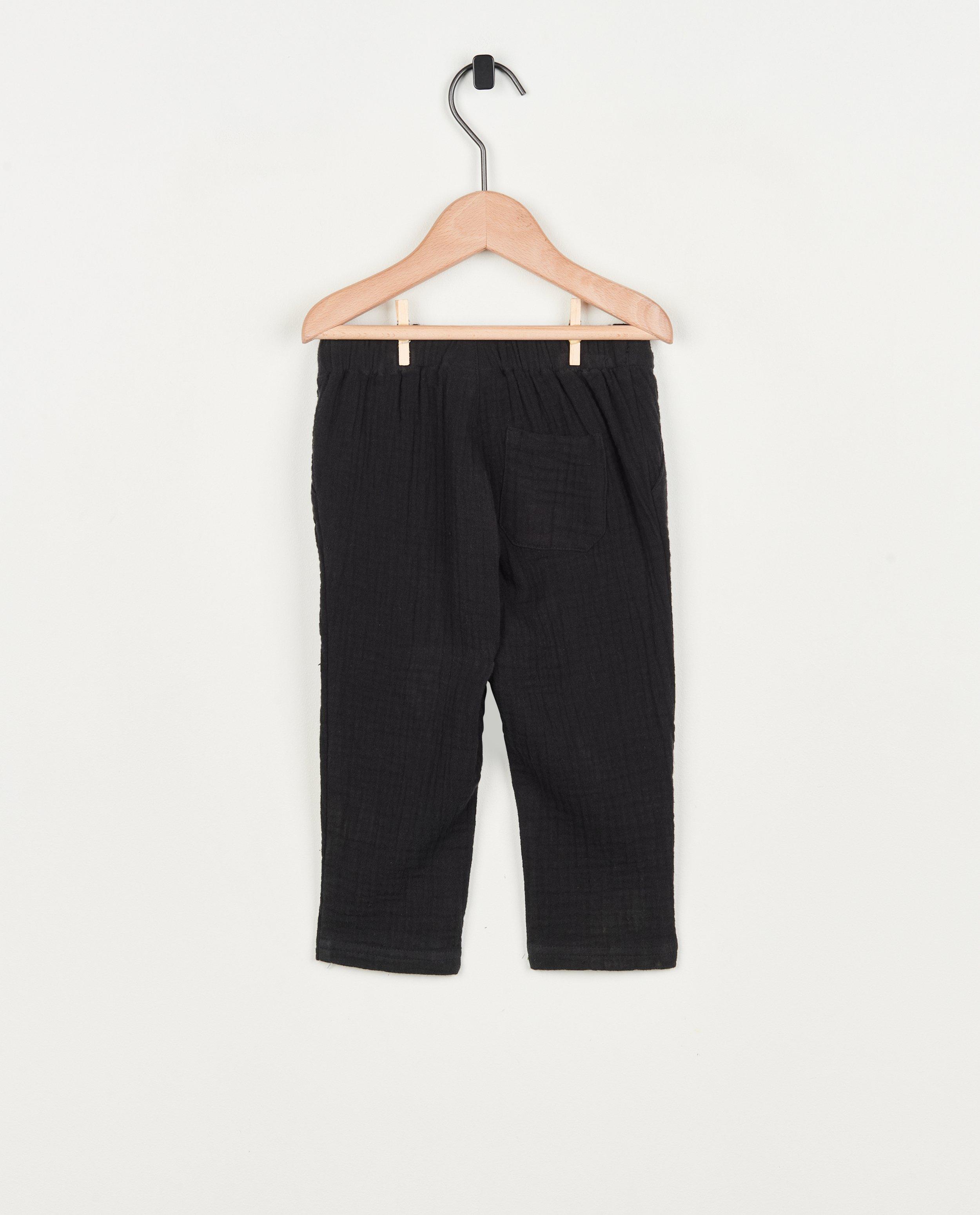 Broeken - Zwarte broek van tetra