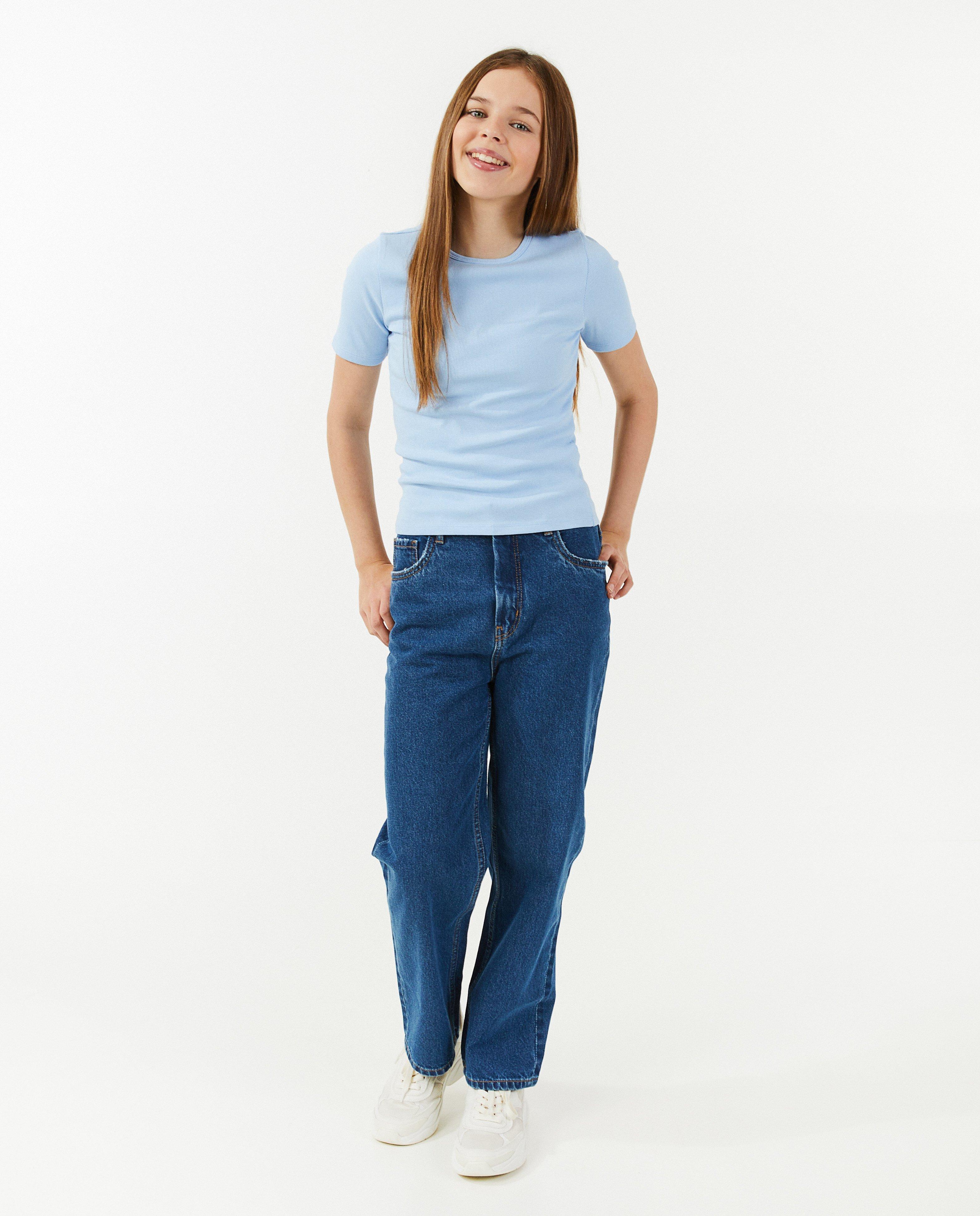 T-shirt met rib - null - Groggy