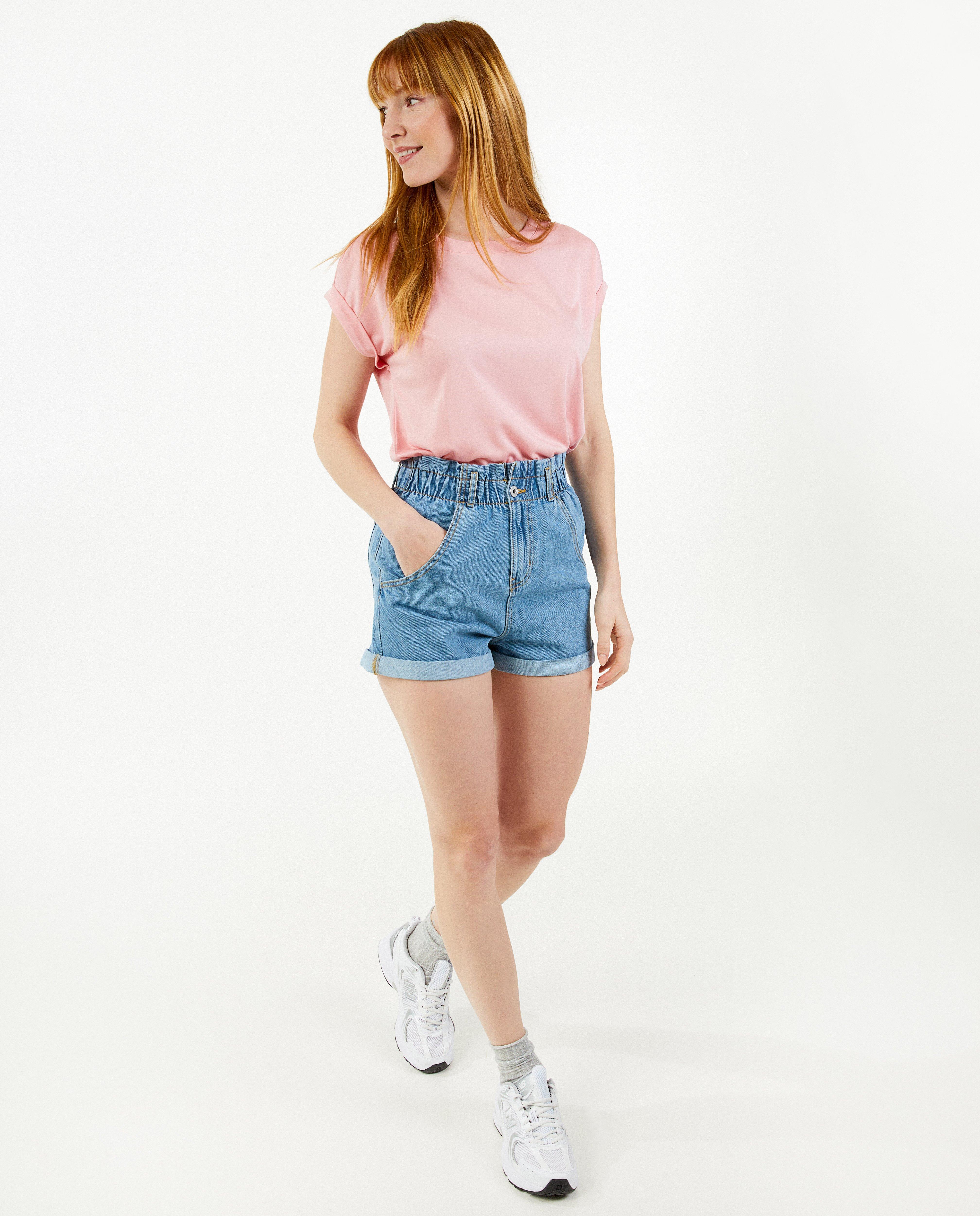 Short en jeans bleu clair - D&eacute;tails du produit - bleu - image num&eacute;ro 1