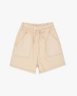 Shorts - Short beige, paperbag waist