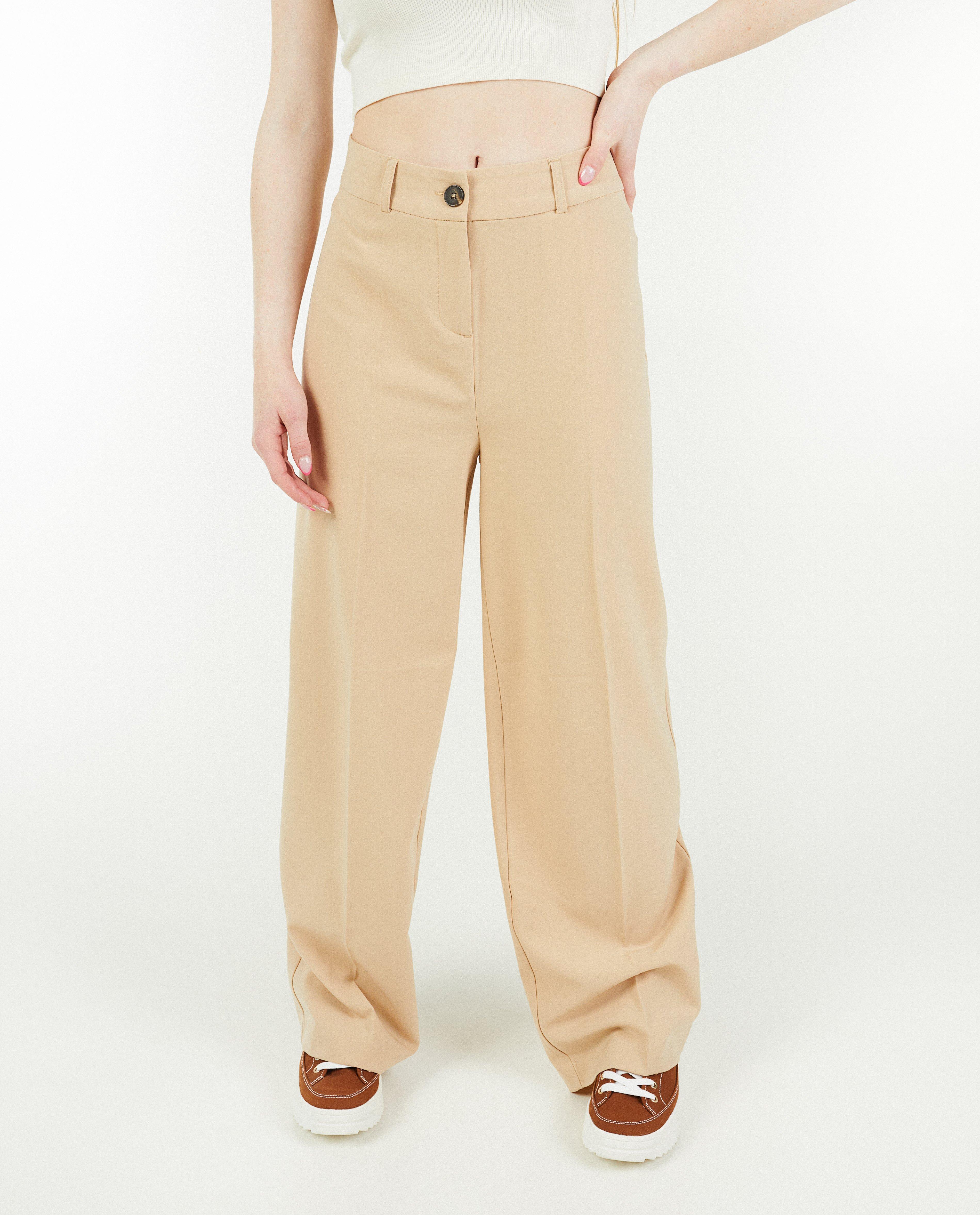 Pantalons - Pantalon beige, straight fit