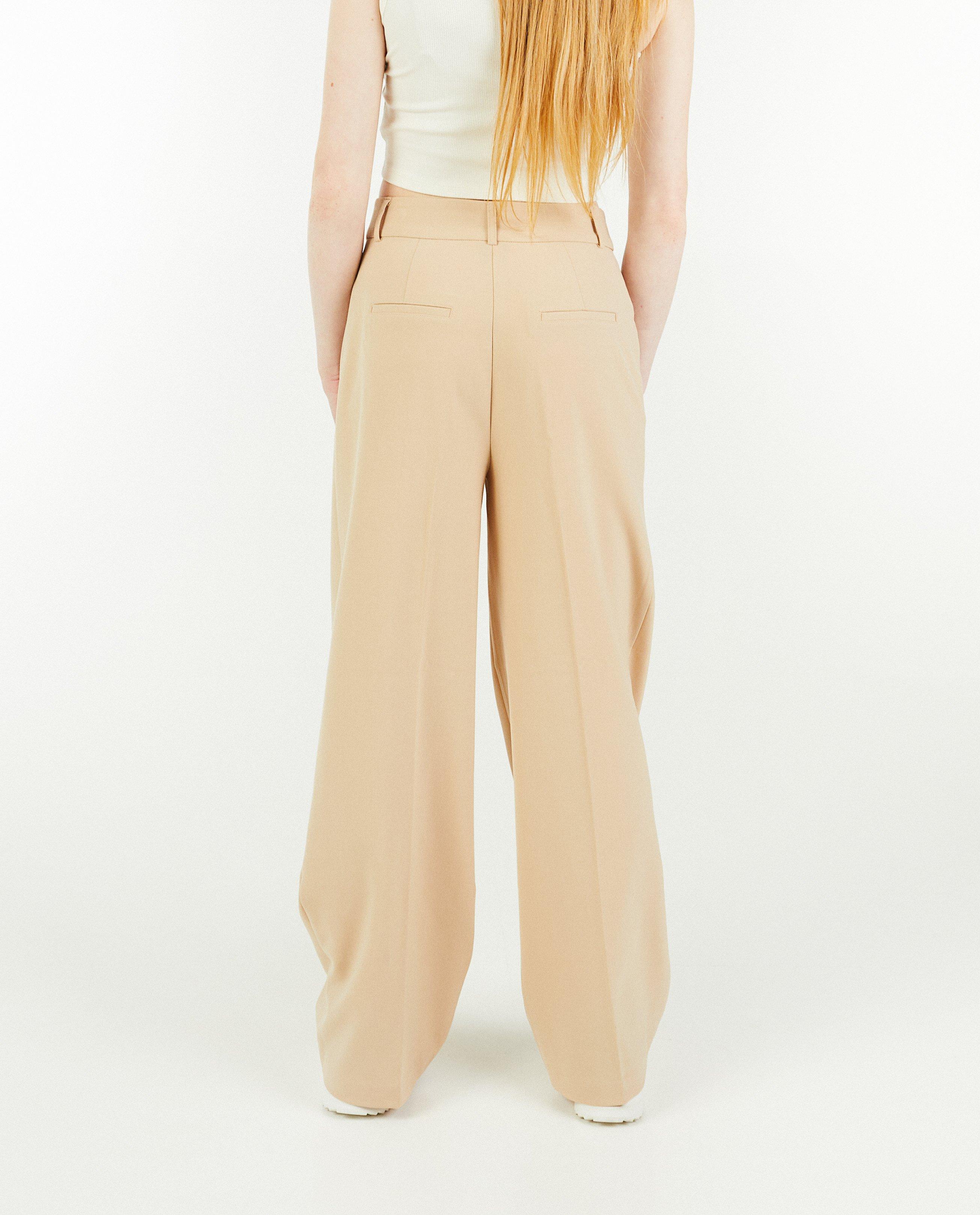 Pantalons - Pantalon beige, straight fit