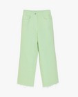 Jeans - Pantalon vert, coupe à jambes larges