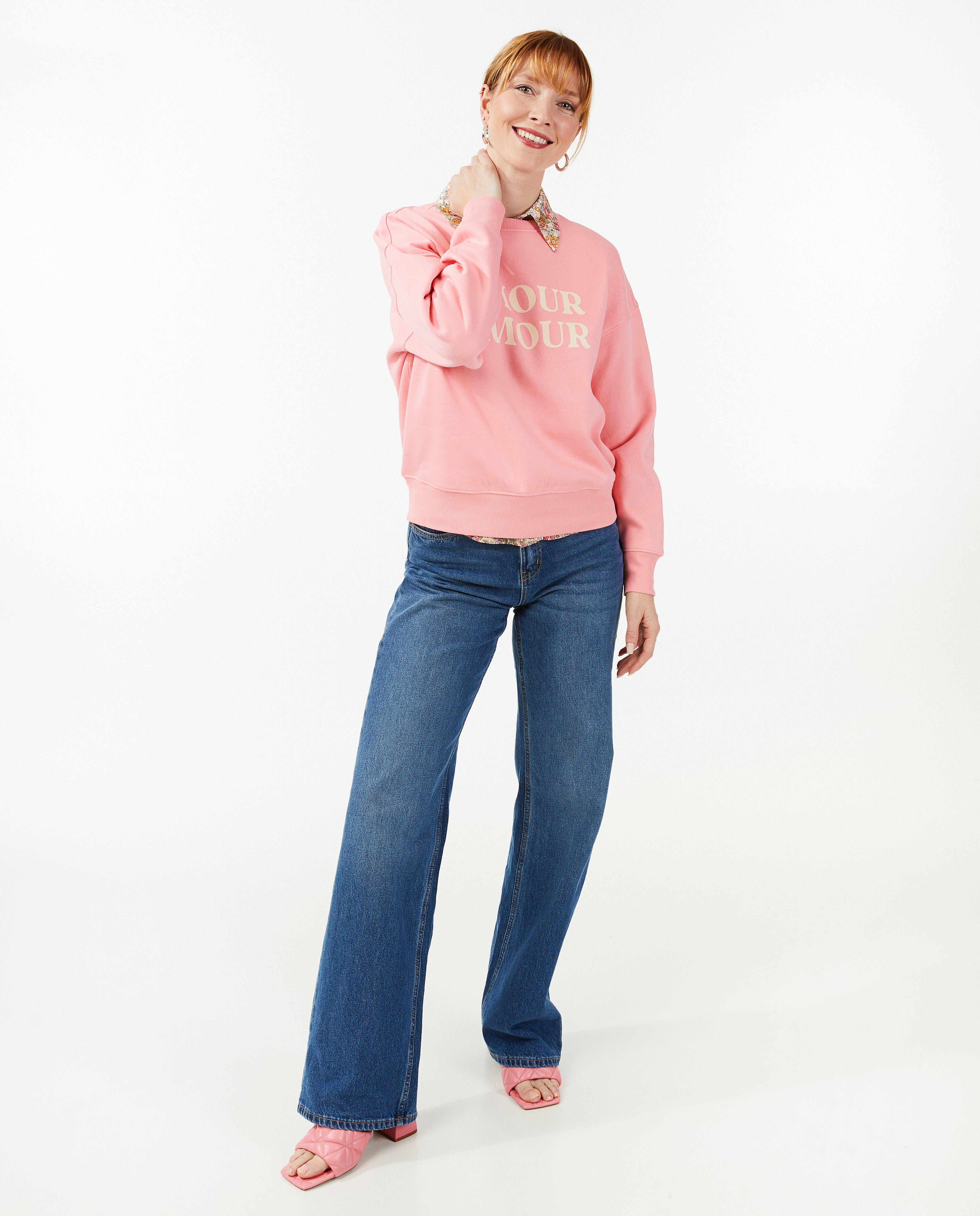 Sweater met opschrift - null - Sora