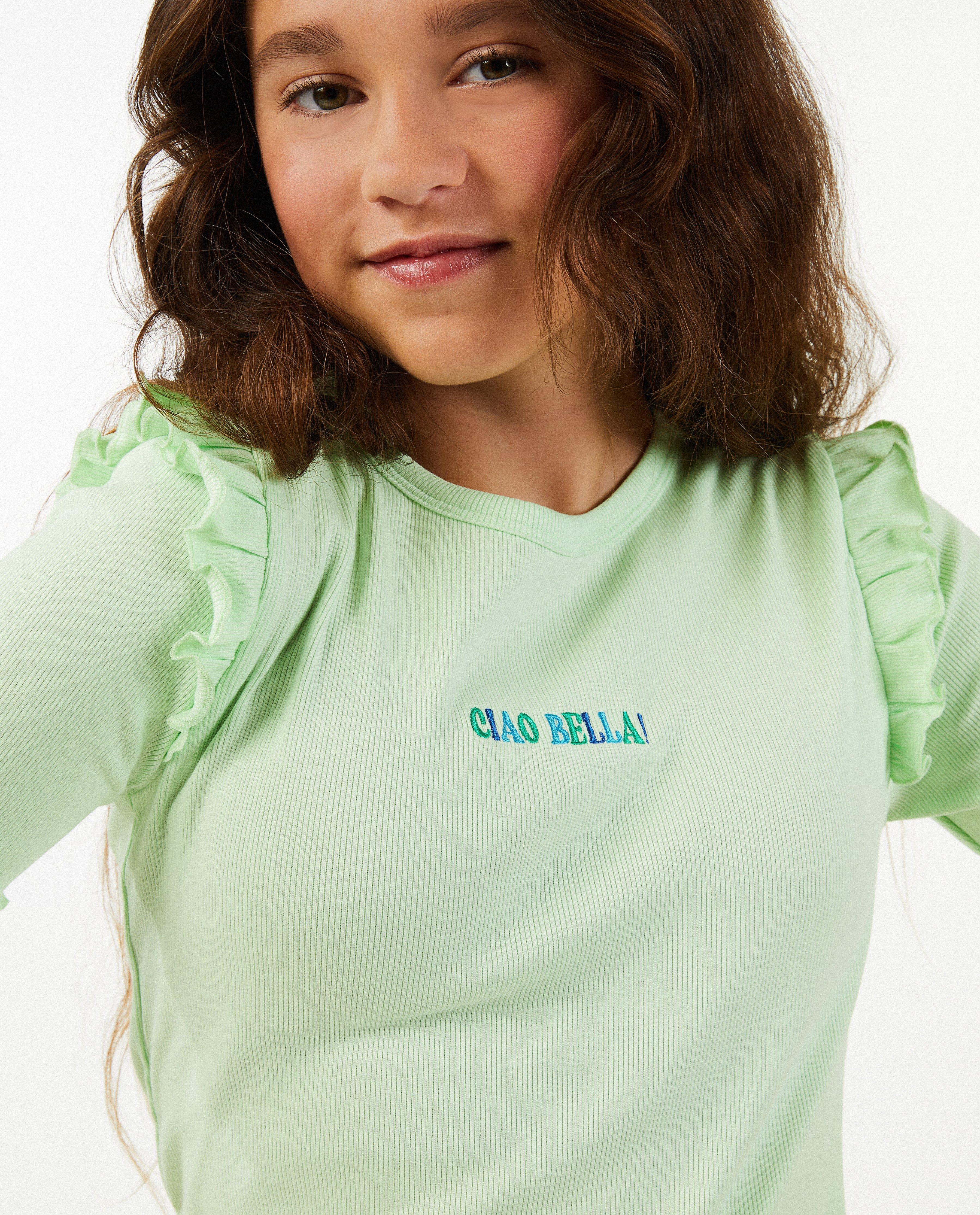 T-shirts - T-shirt vert à inscription