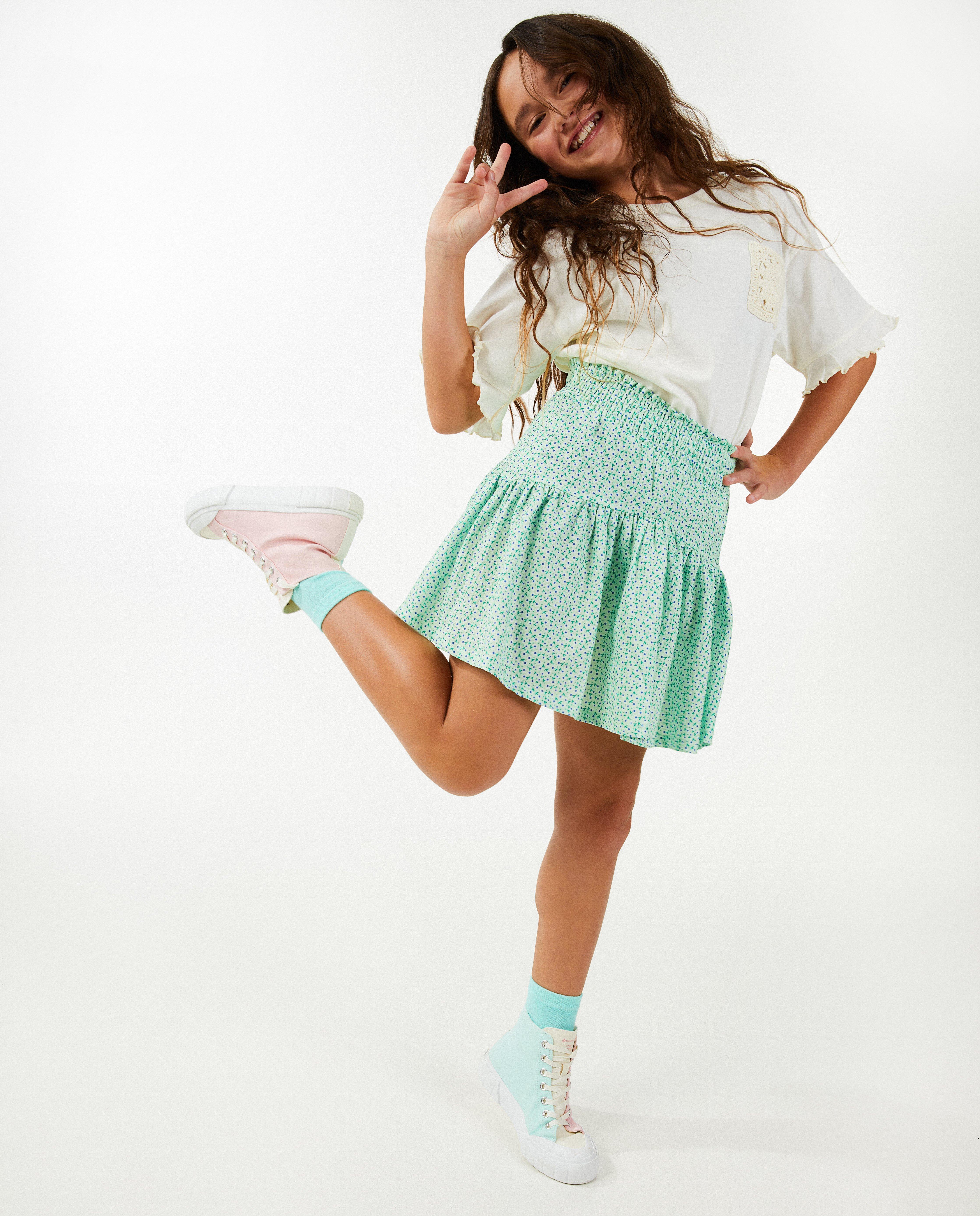 Groene rok met print - null - Fish & Chips