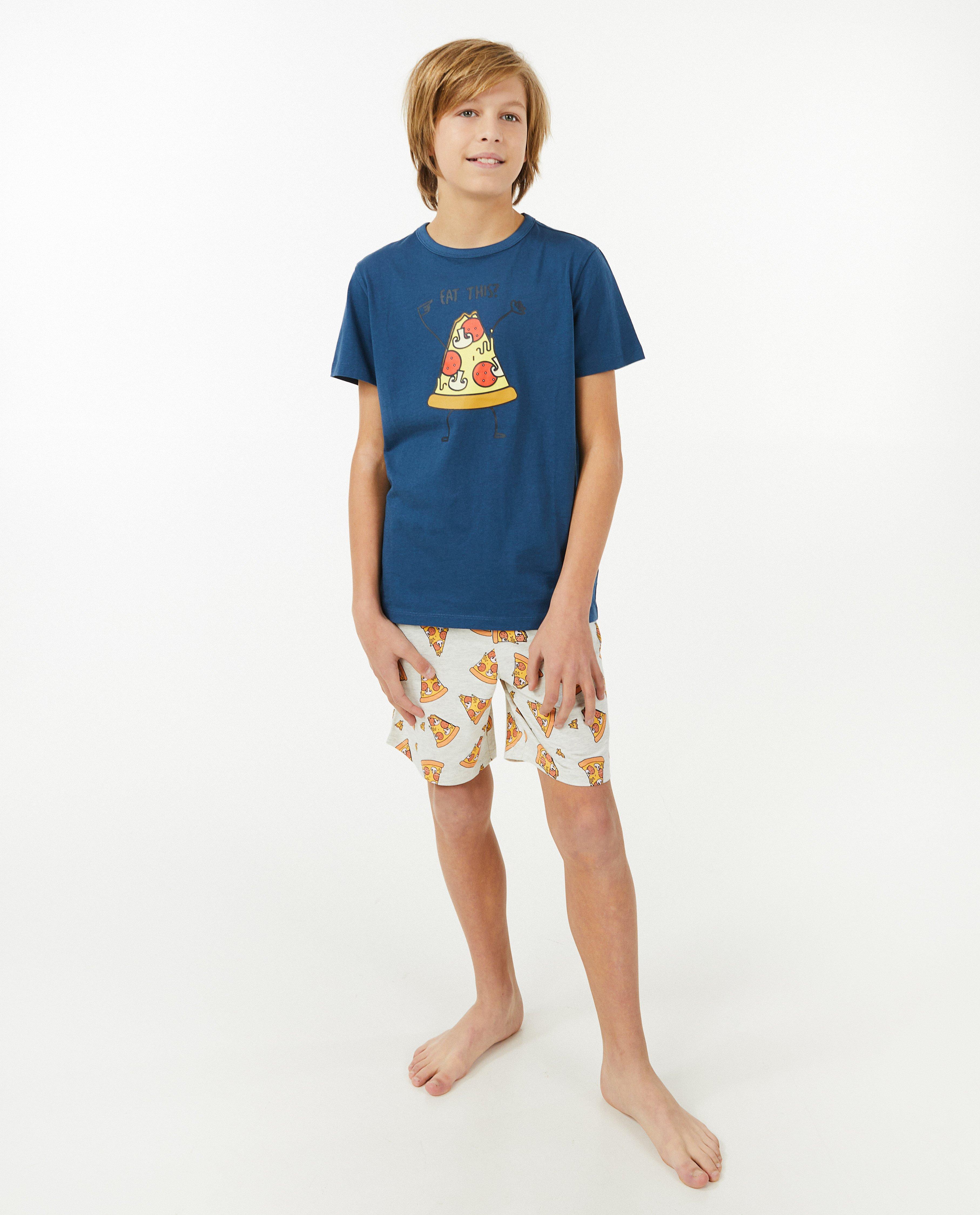 Nachtkleding - Pyjama met pizzaprint