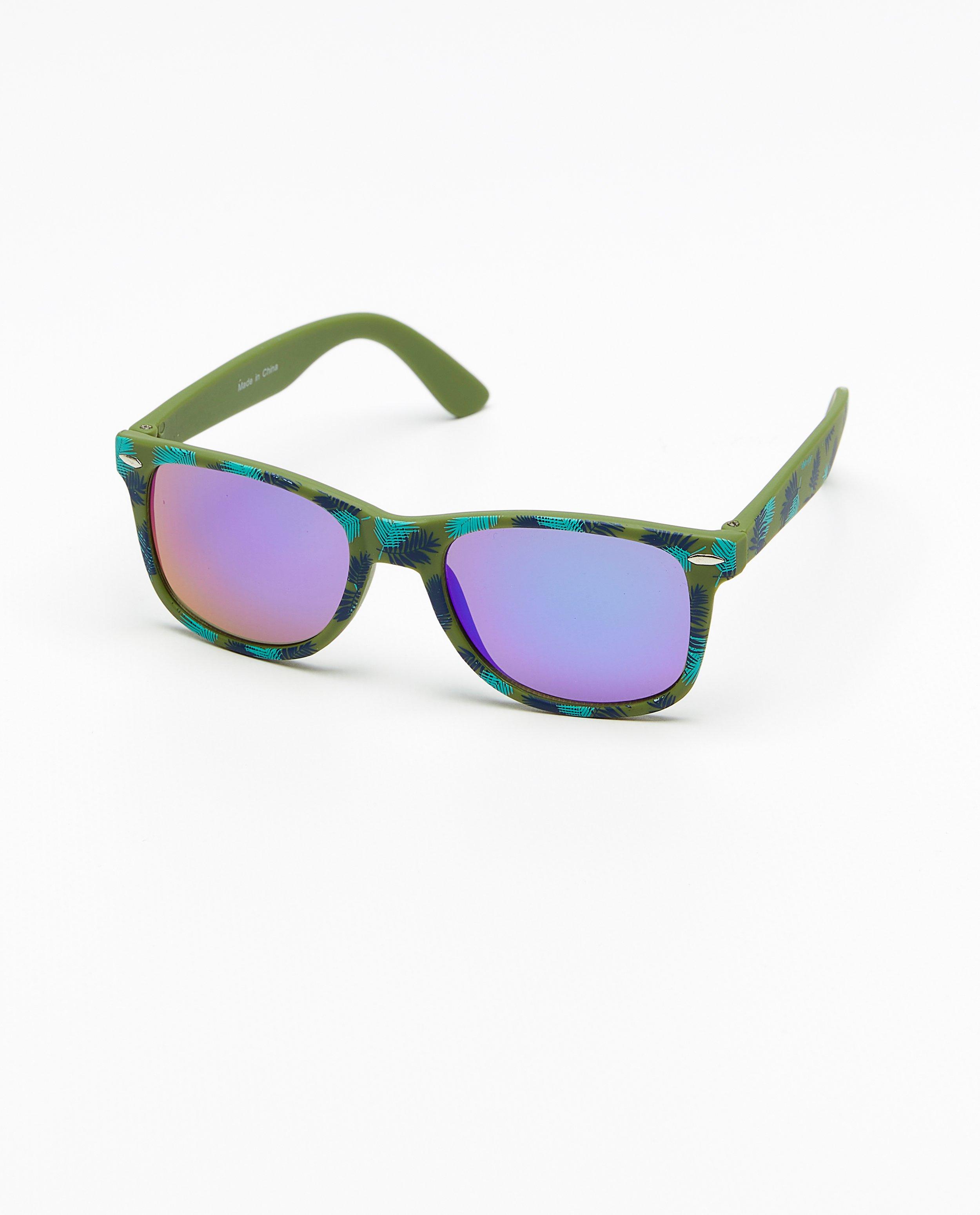 Lunettes de soleil à imprimé tropical - null - JBC