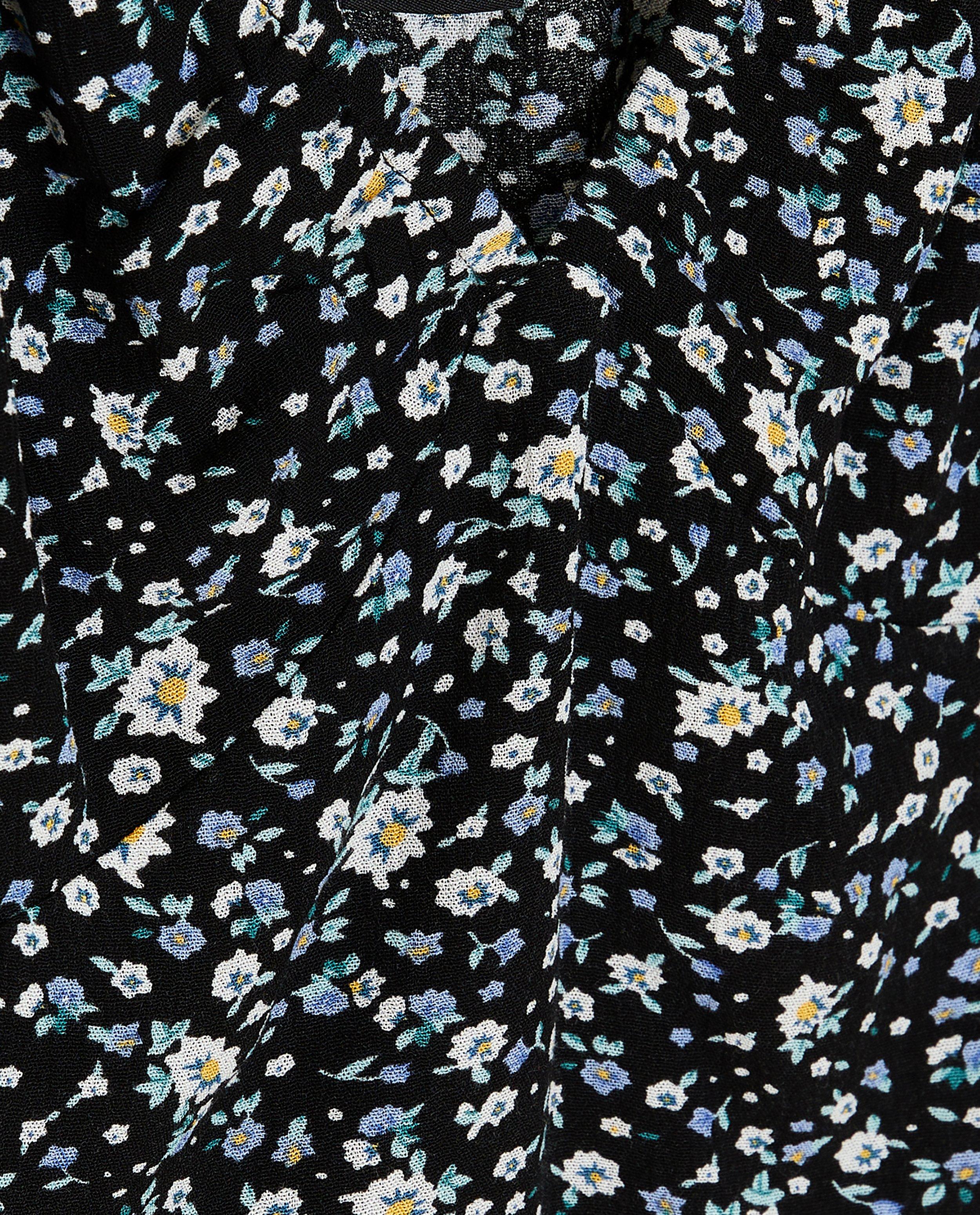 Chemises - Top noir fleuri