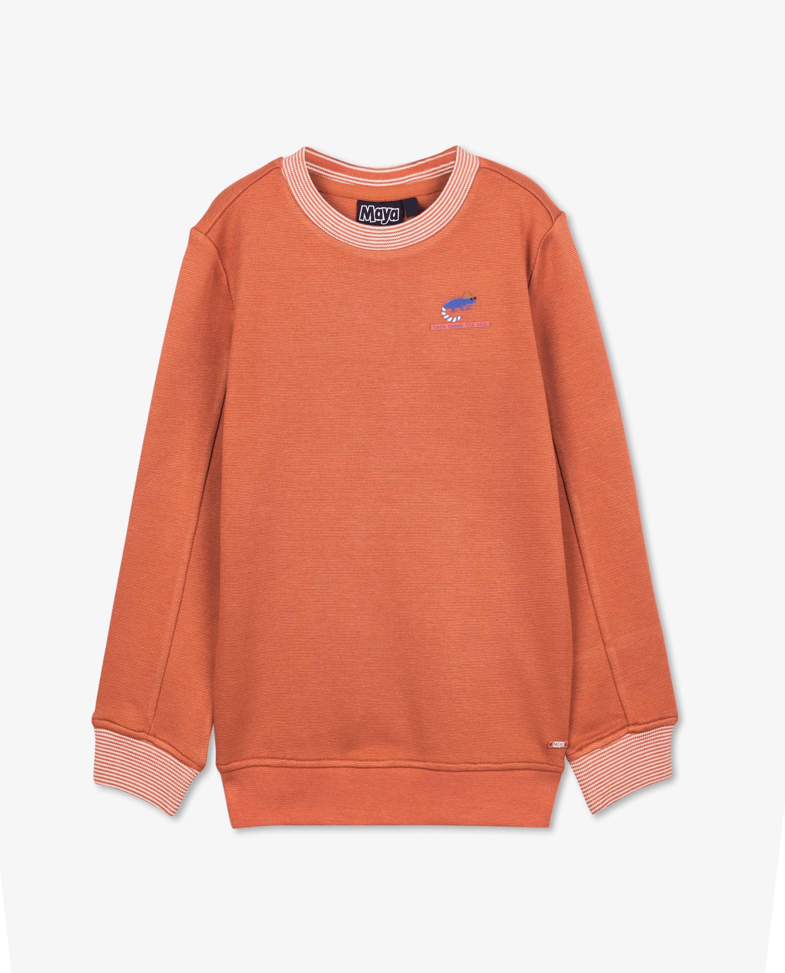 Sweaters - Sweater met reliëfprint